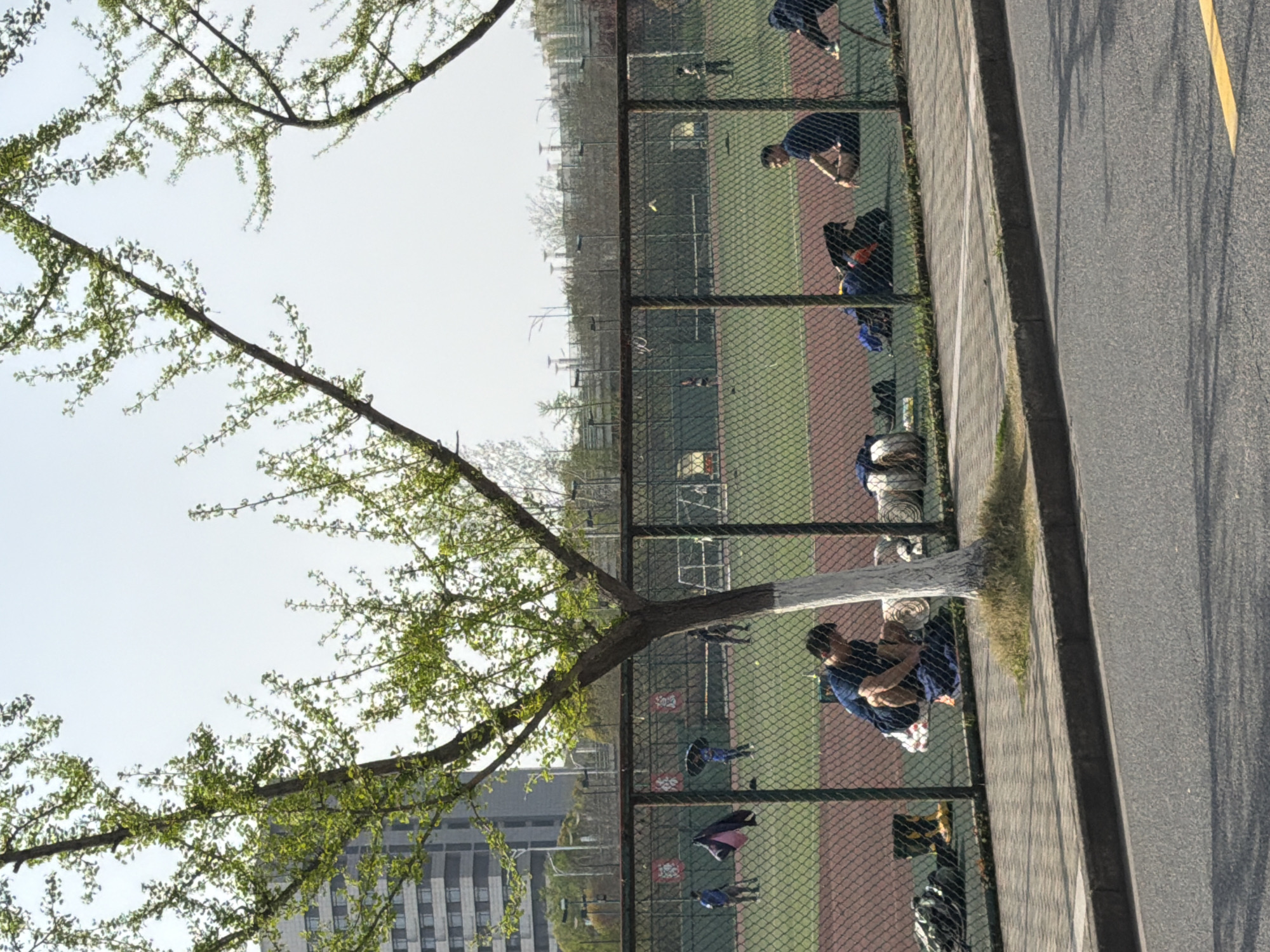 Fire trucks respond to incident near Jiangning District baseball field