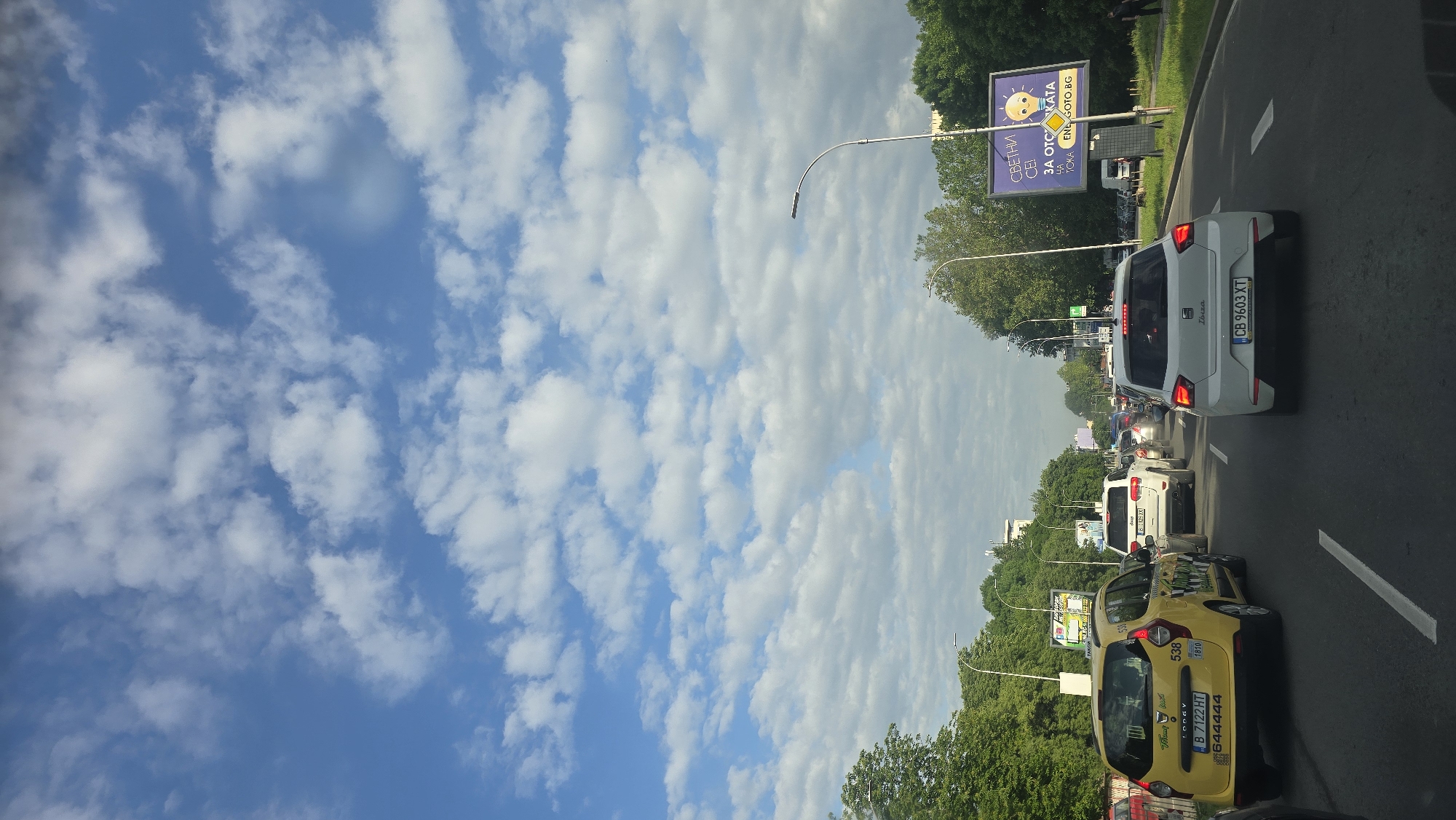 Morning traffic and personal moments captured in Varna, Bulgaria