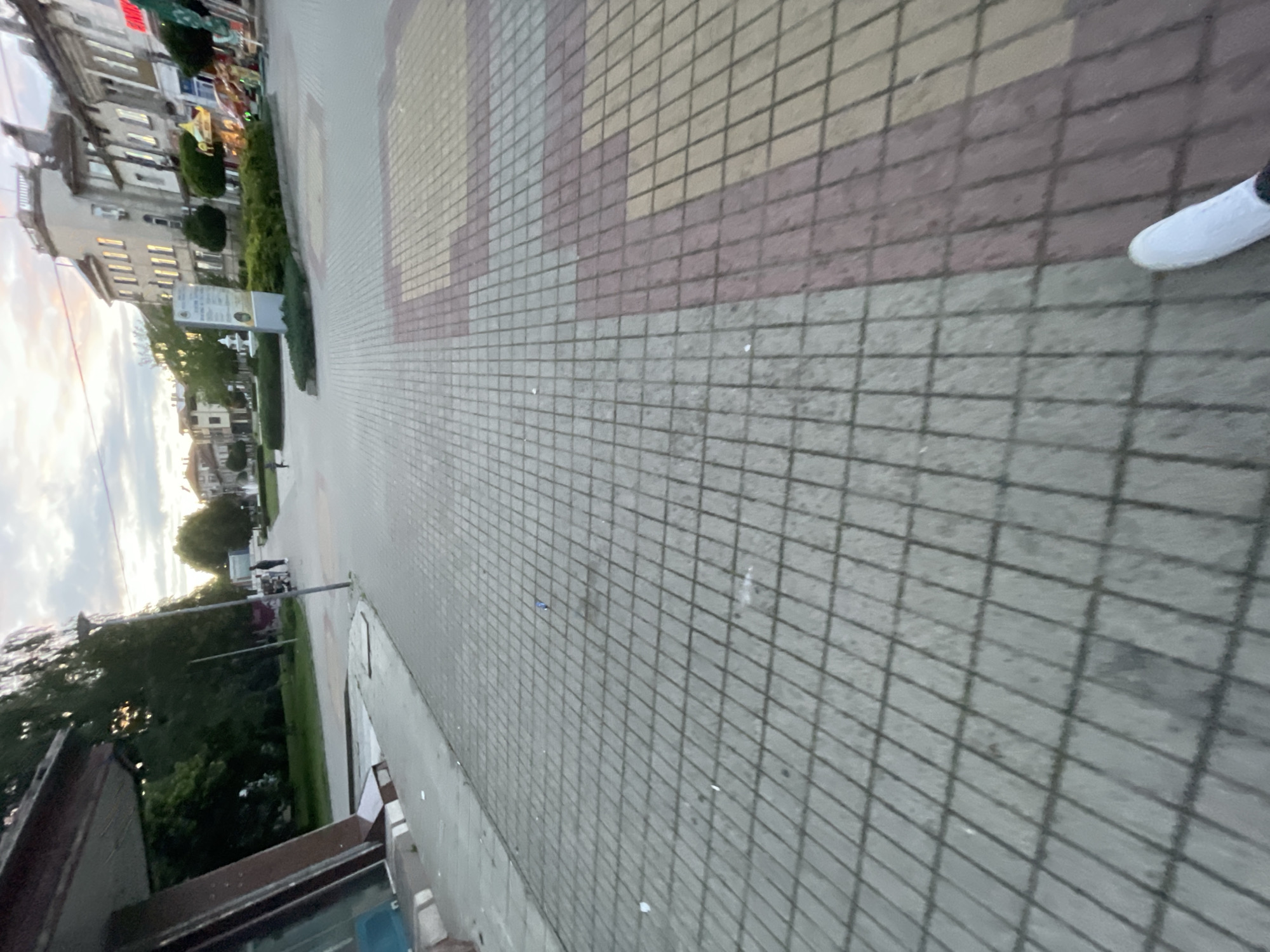 Evening walk documented through quiet Bulgarian town center