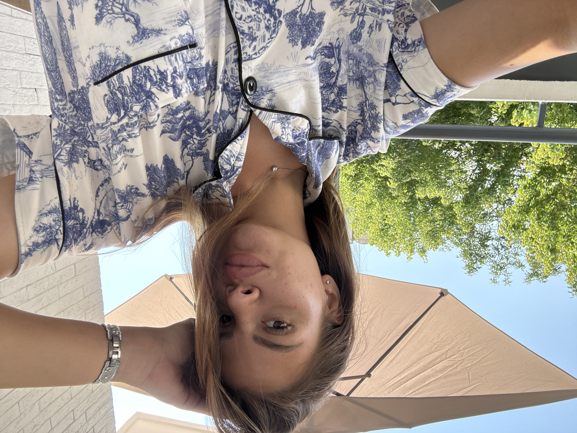 Lazy Plovdiv morning: pajama selfies and iced coffee