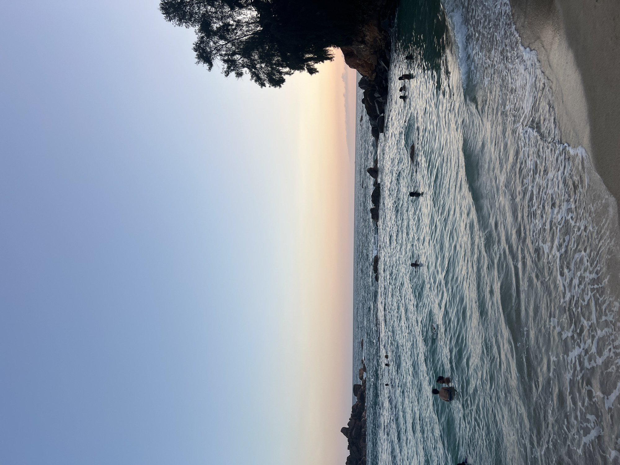 Golden hour coastal scenes captured along Sri Lankan shoreline