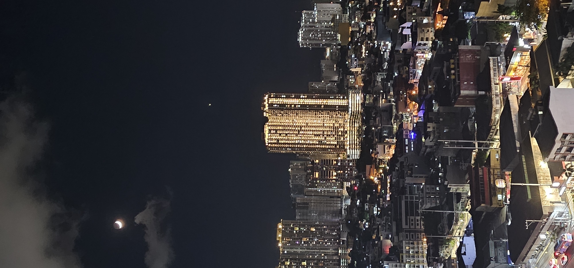 Makati's elevated highways and skyline at night