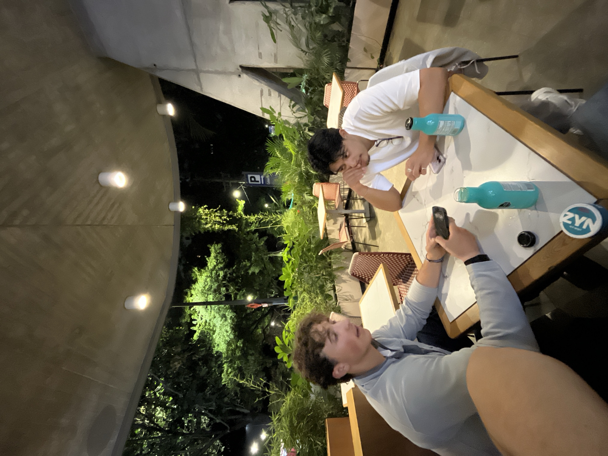 Late-night dining captured at modern Medellín restaurant