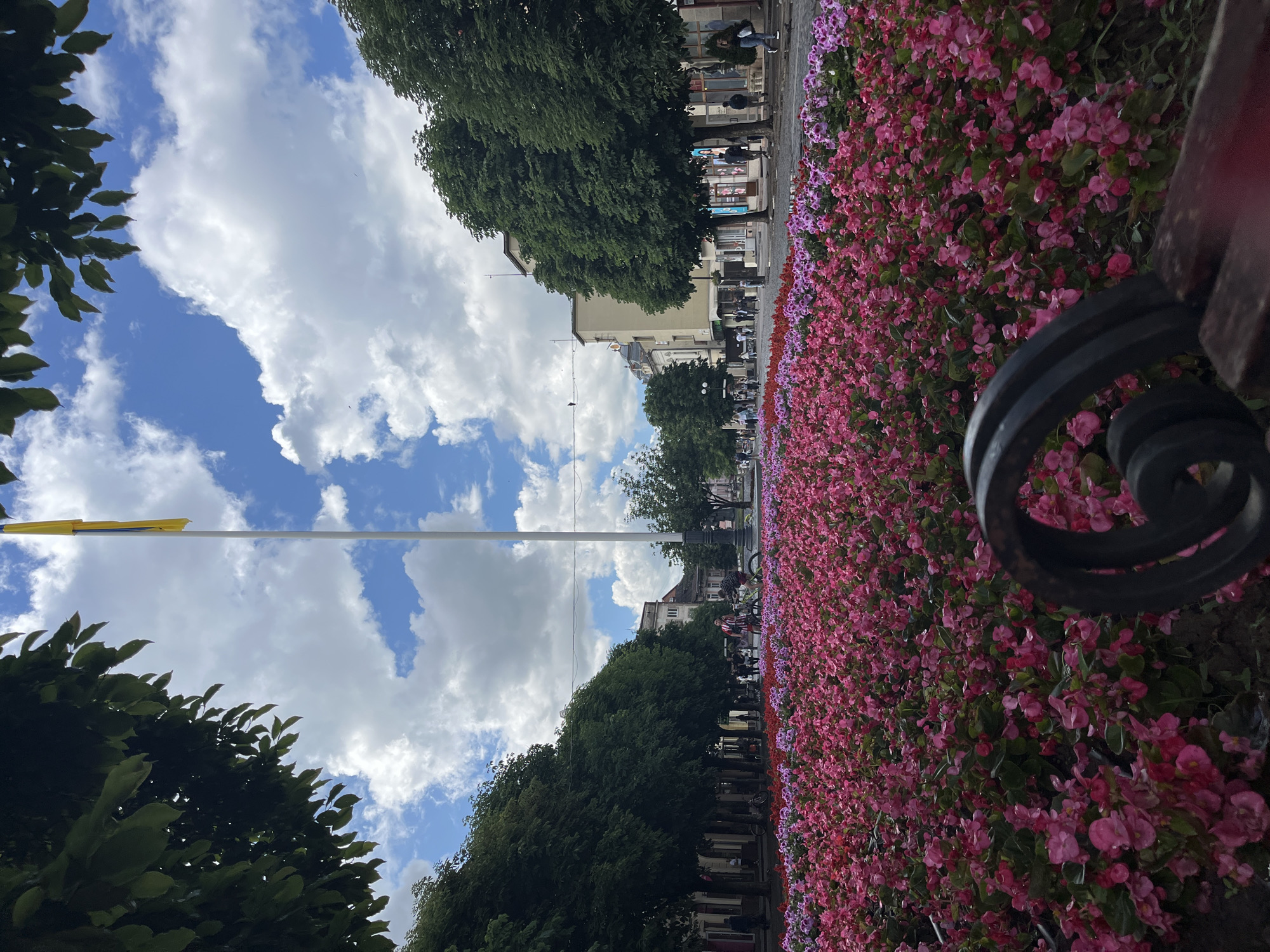 Afternoon stroll documented through Mukachevo's pedestrian squares and gardens