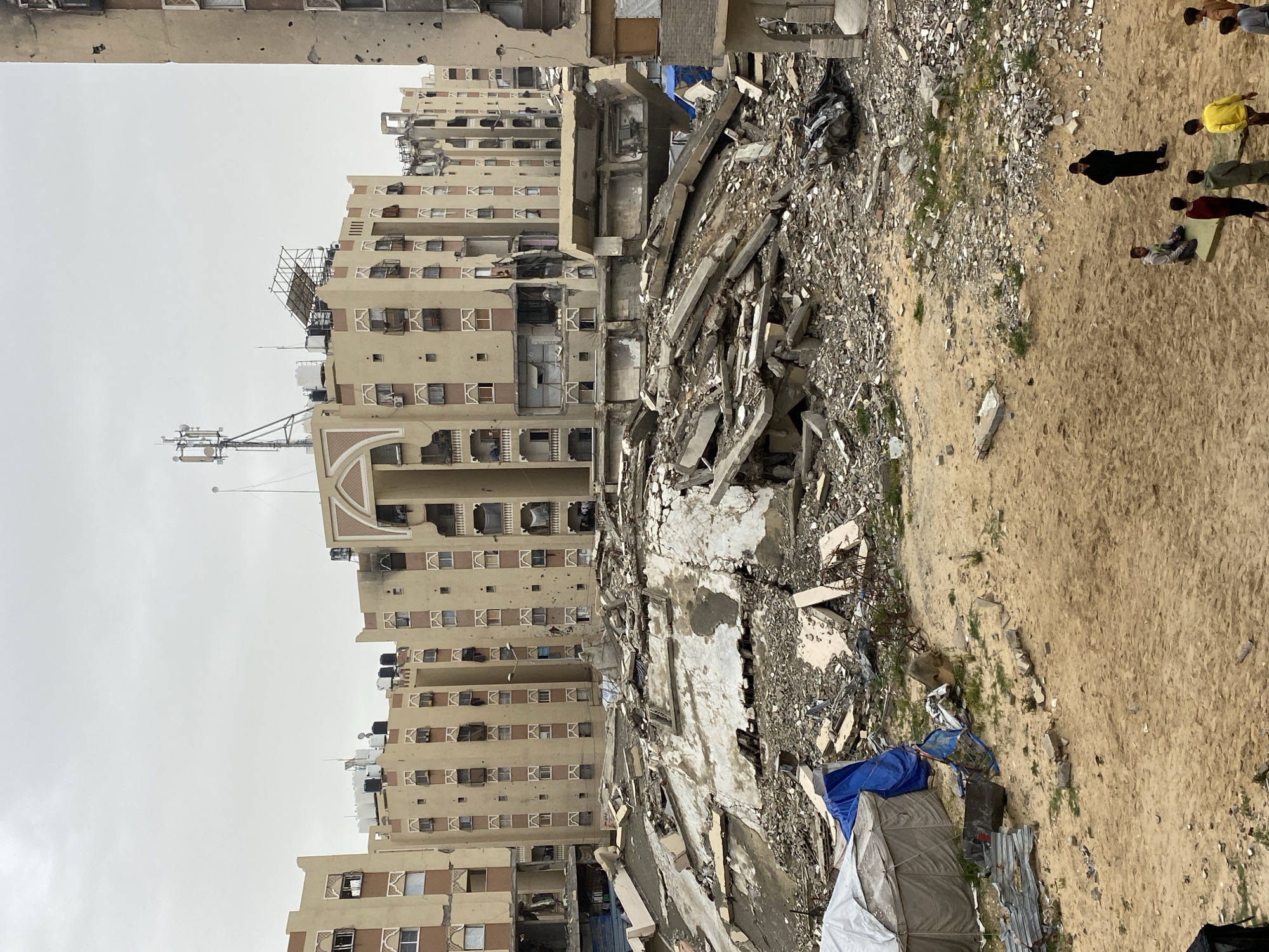 Damaged buildings documented in Khan Yunis, Palestinian Territory