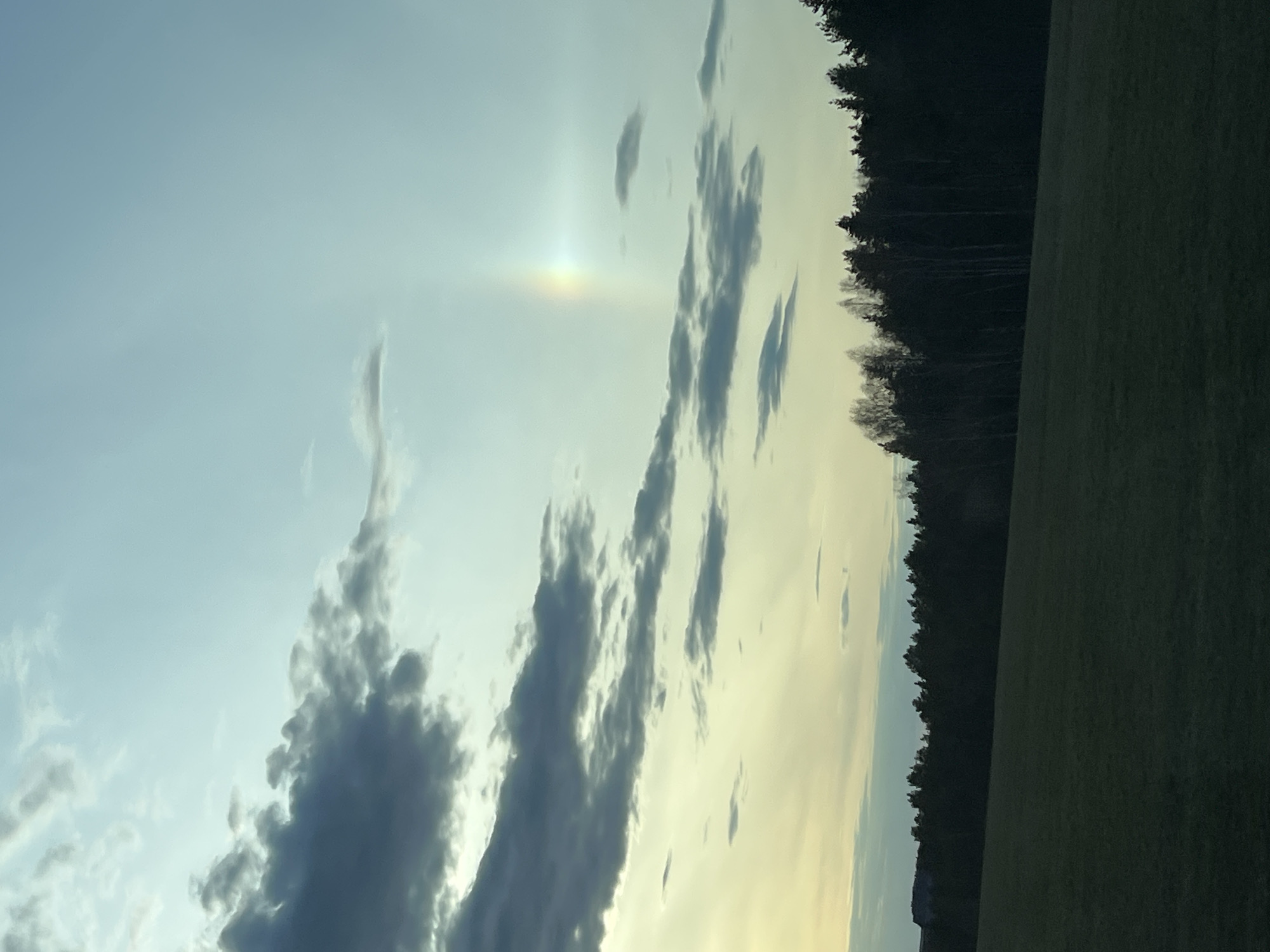 Sun halo observed over Большая Уса, Russia