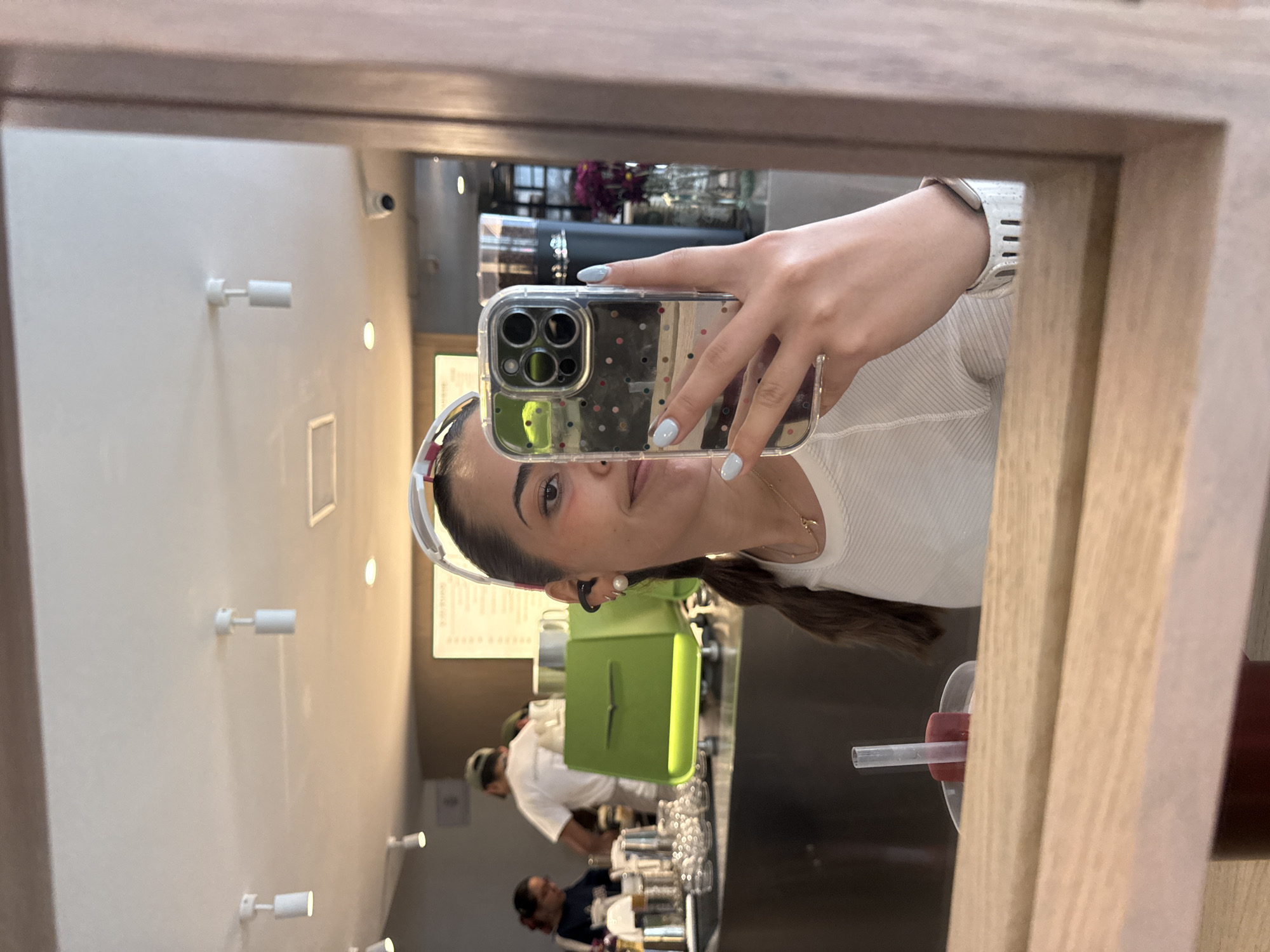 Mirror selfie captured in Puebla, Mexico