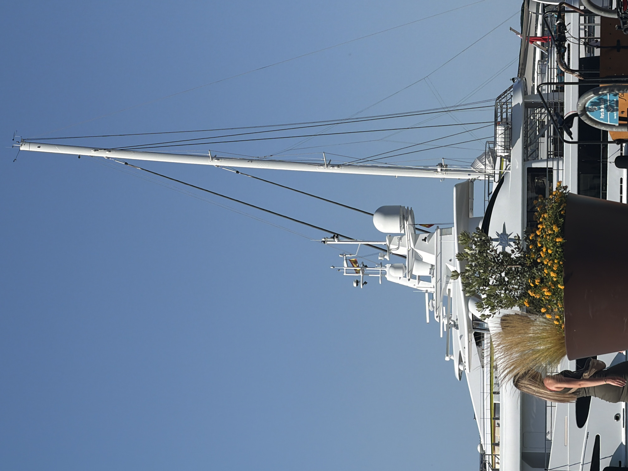 Ibiza's harbor promenade on a busy summer afternoon