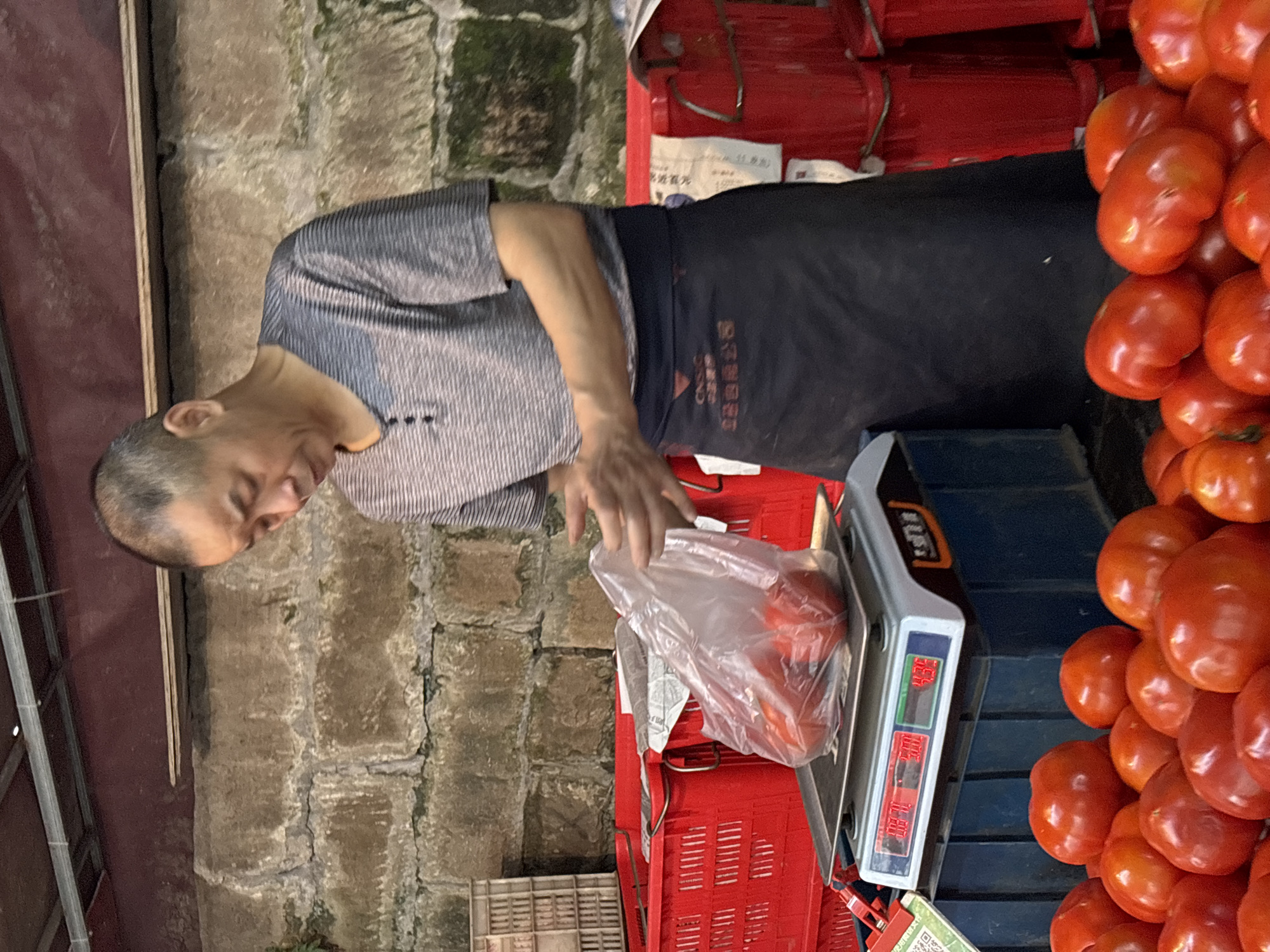 Evening street life documented in Jiangjin market district