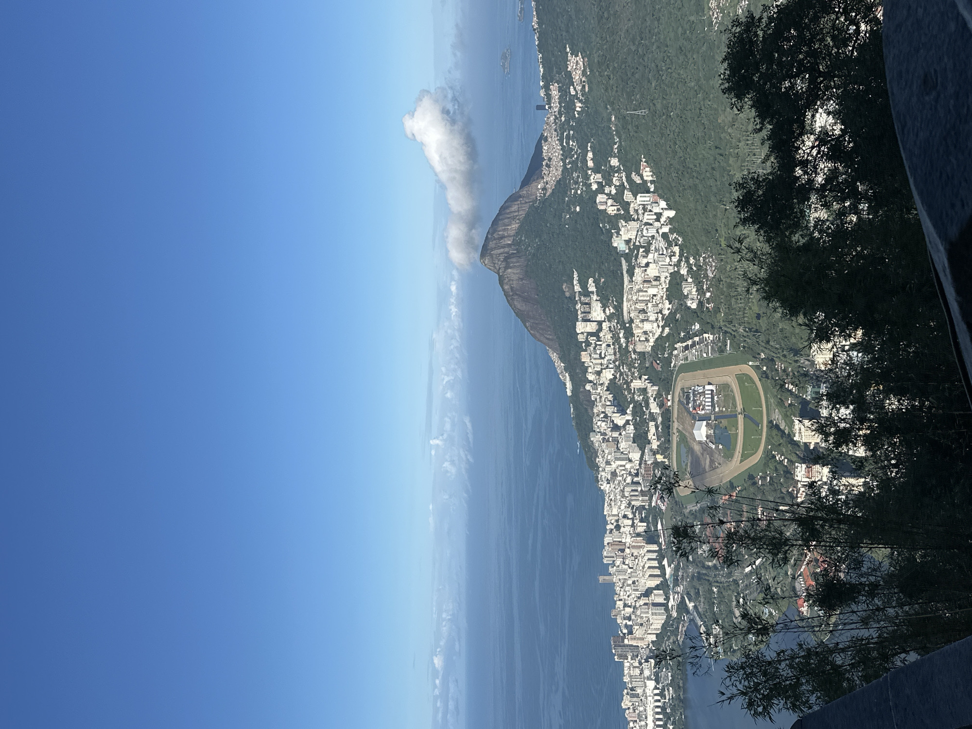 Panoramic aerial views of Rio de Janeiro captured from elevated viewpoint