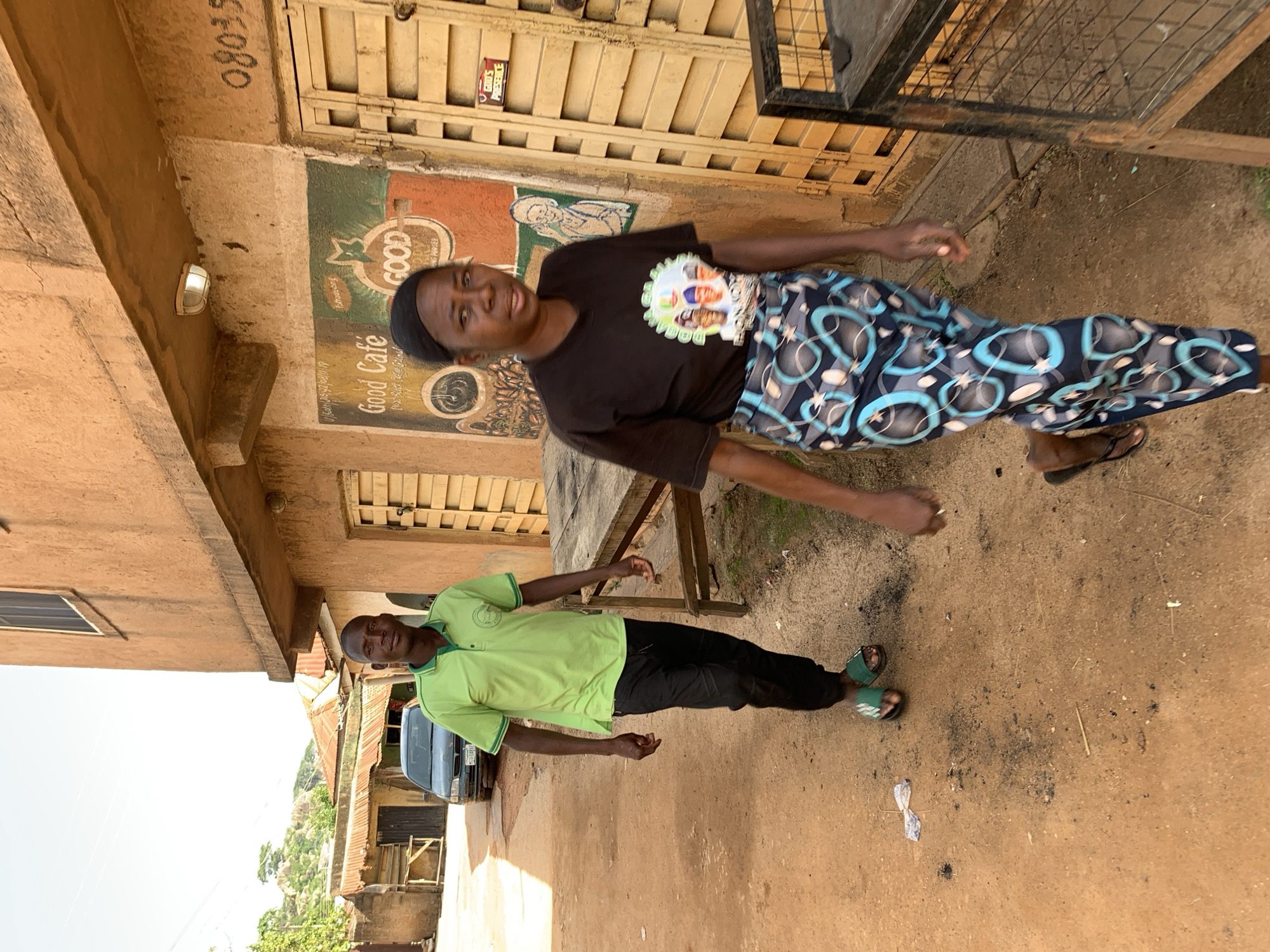 Street life in Jos, Nigeria on a quiet June morning