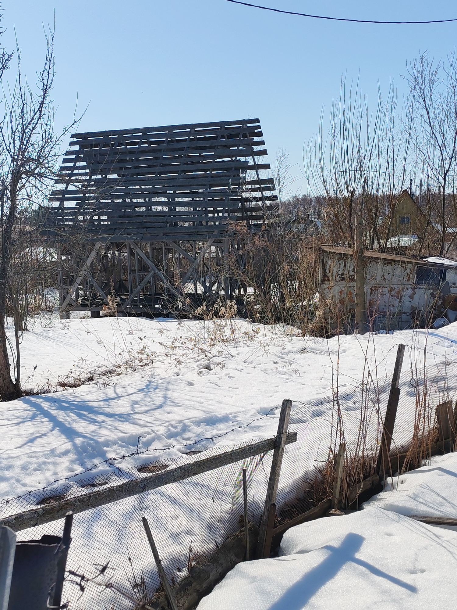 Spring thaw conditions documented in Chaikovsky, Russia