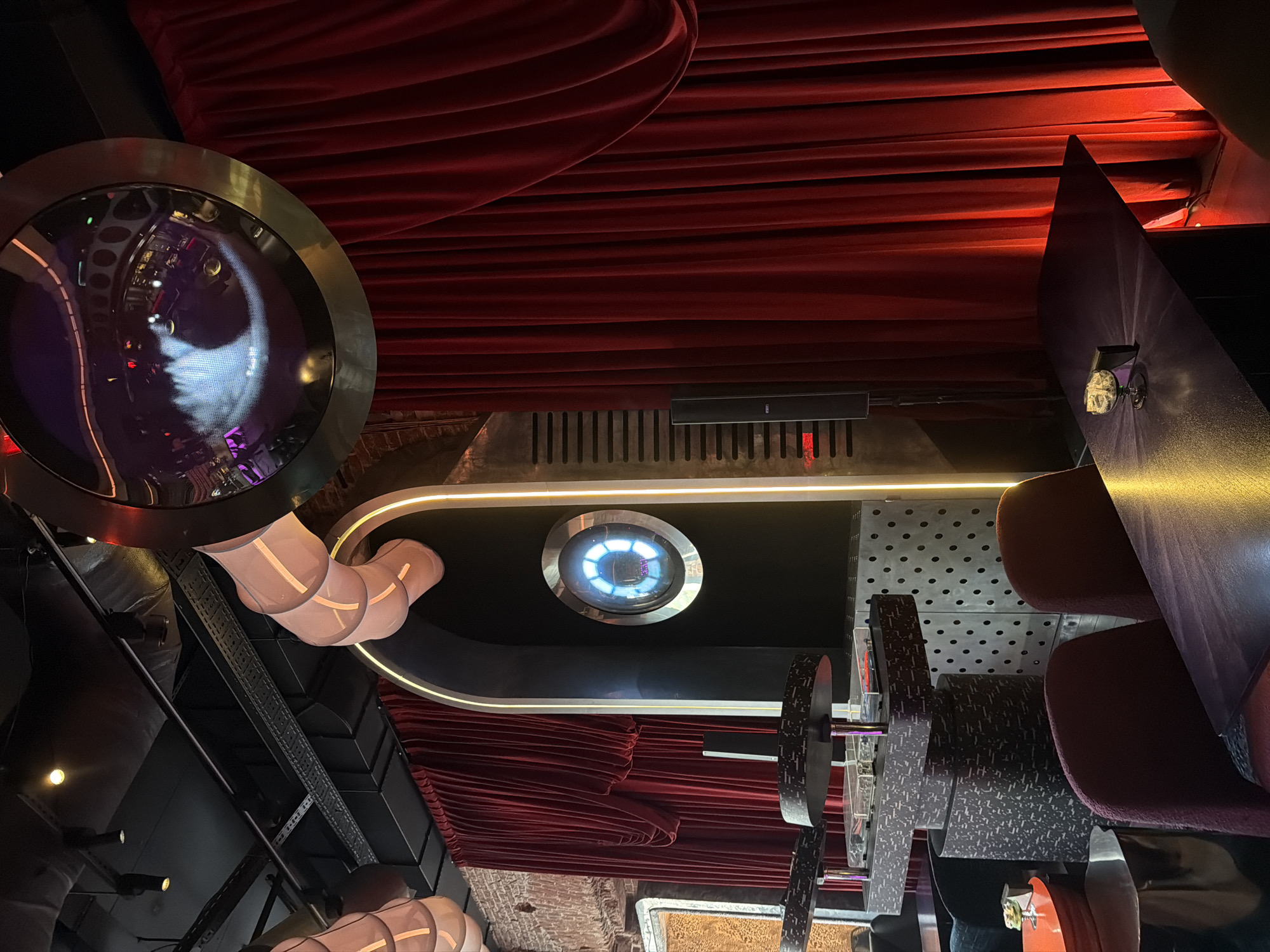 Moscow hookah bar interior documented with steampunk industrial design