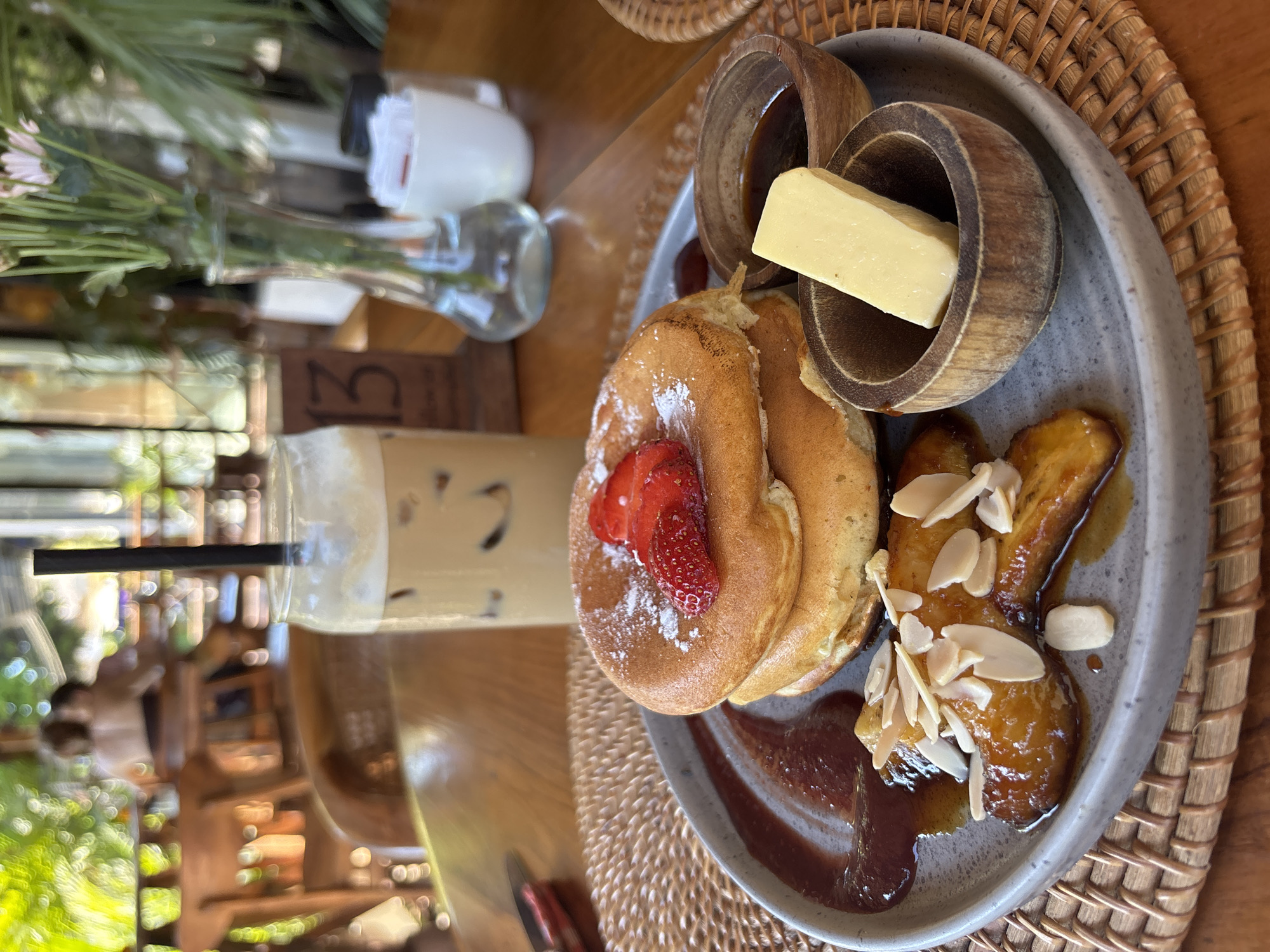 Morning breakfast documented at Pecatu bistro in Indonesia