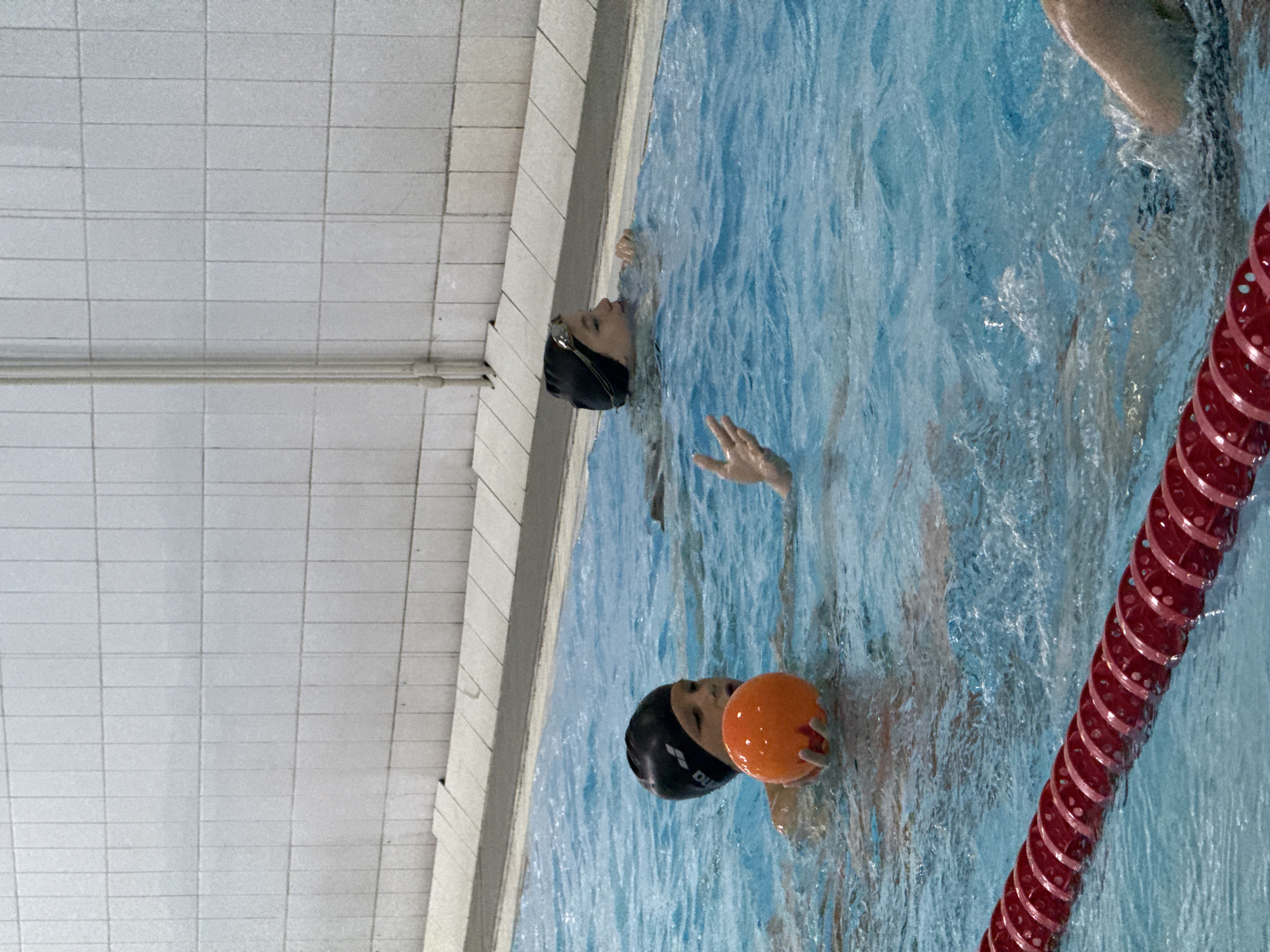Kids train and play at an indoor pool in Birobidzhan
