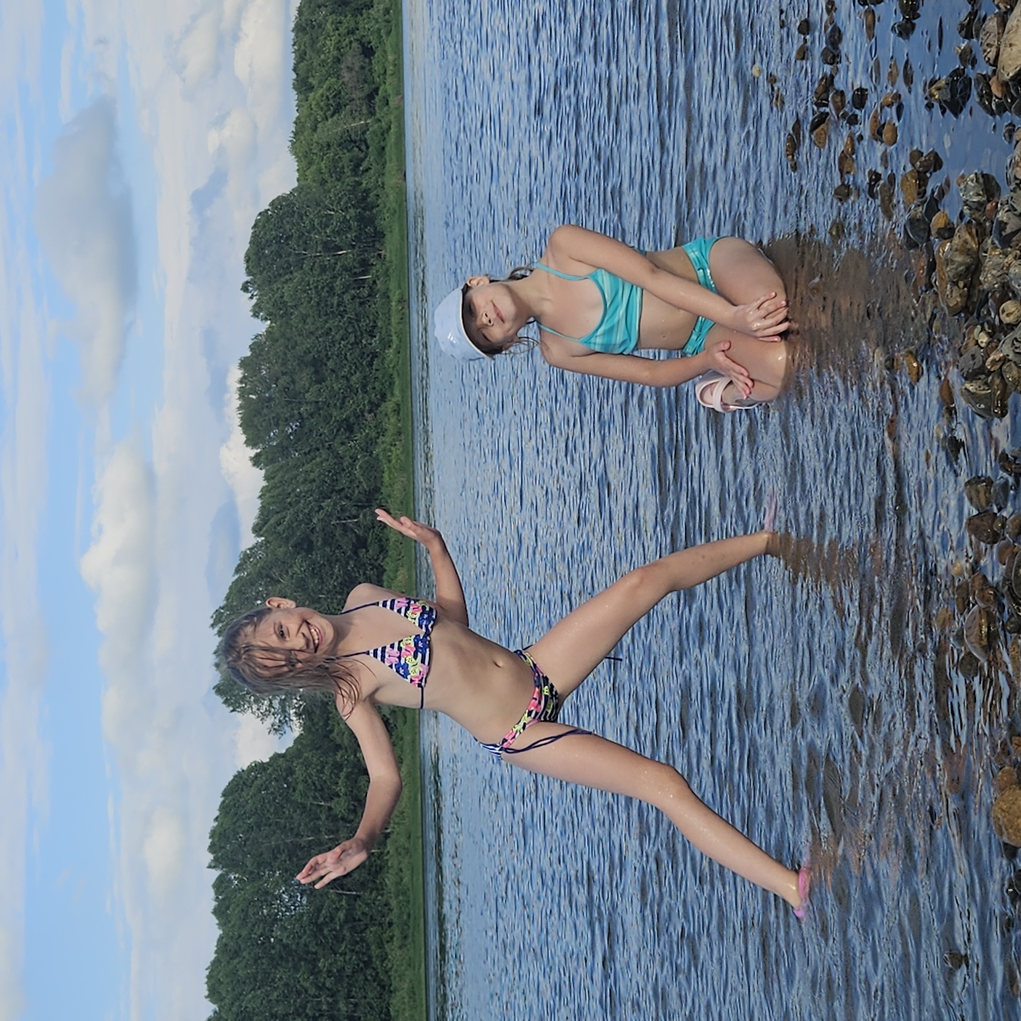 Riverside summer hangout with swimming and dirt bikes in Elykaevo