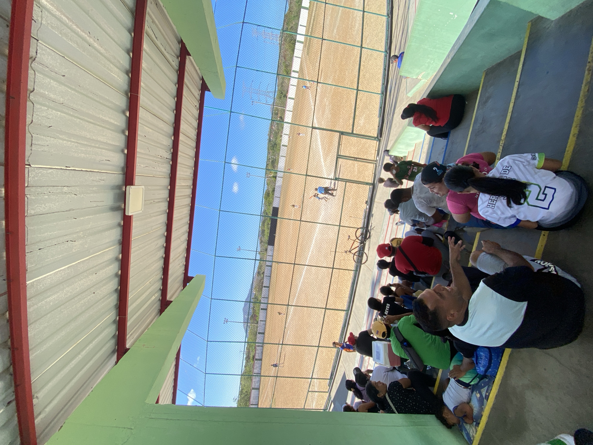 Evening sports events draw spectators in Juan Griego, Venezuela