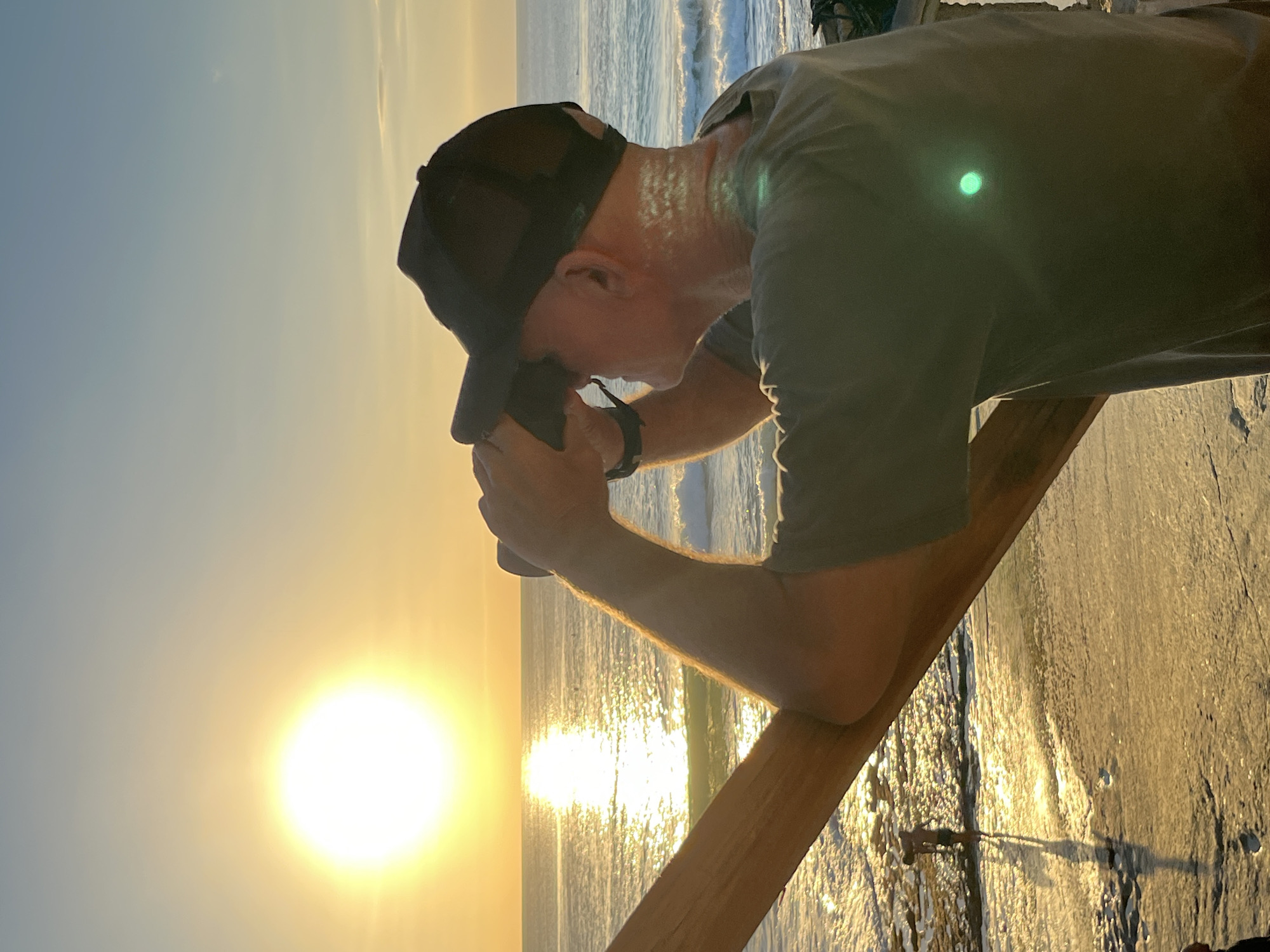 Sunrise to midday at Kuta Selatan's rocky ocean coastline
