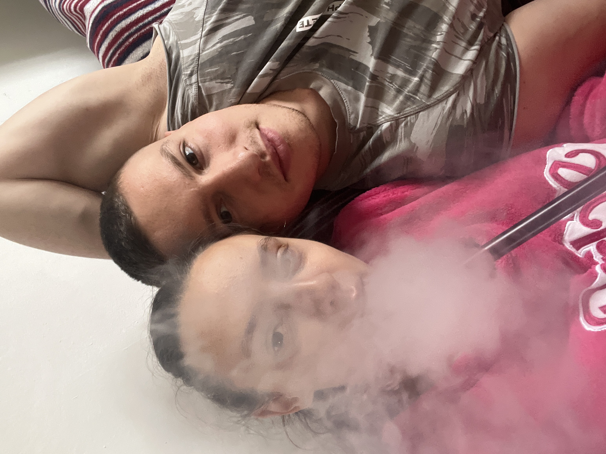 Couple documents casual indoor moments in Saarbrücken apartment