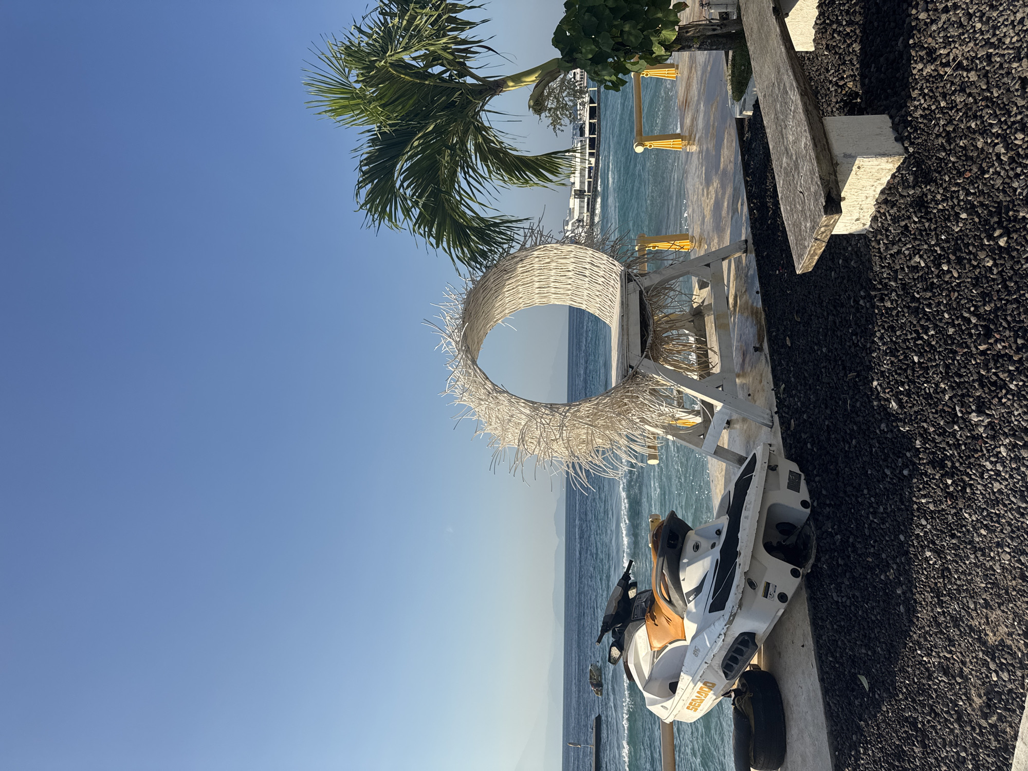Morning documentation of Nusa Penida beach club facilities and amenities