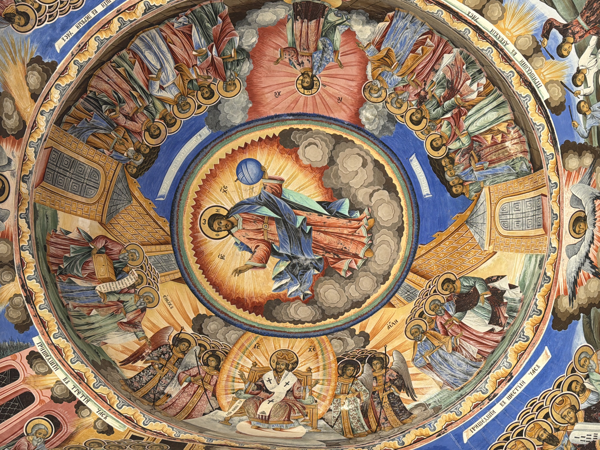 Visitor documents Bulgaria's Rila Monastery frescoes, architecture, cats