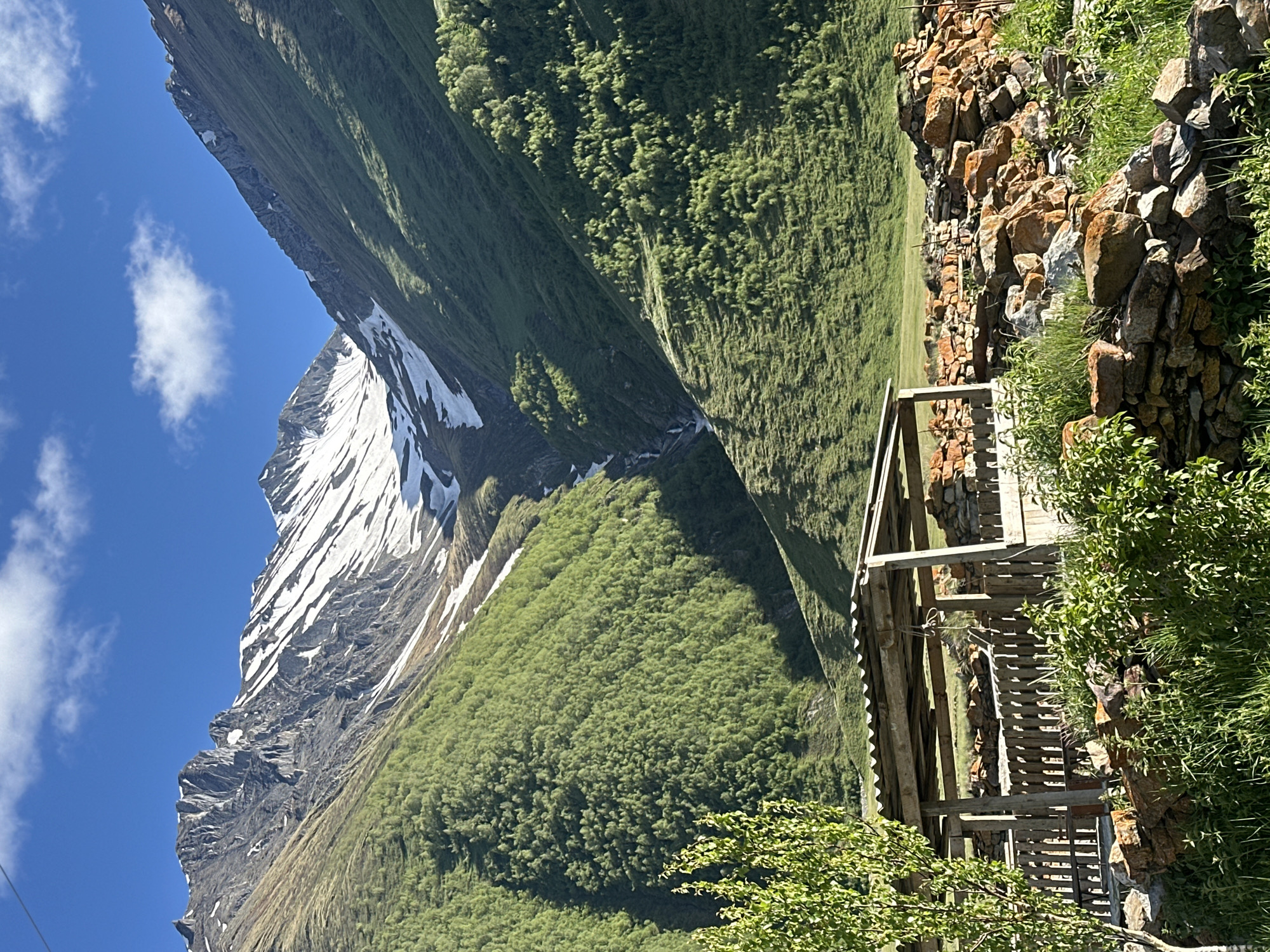Mineral springs and mountain scenery in Ketrisi, Georgia