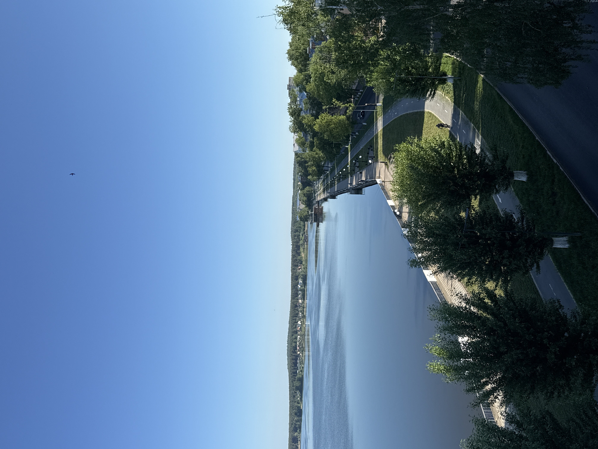 Early morning views captured at Votkinsk reservoir waterfront