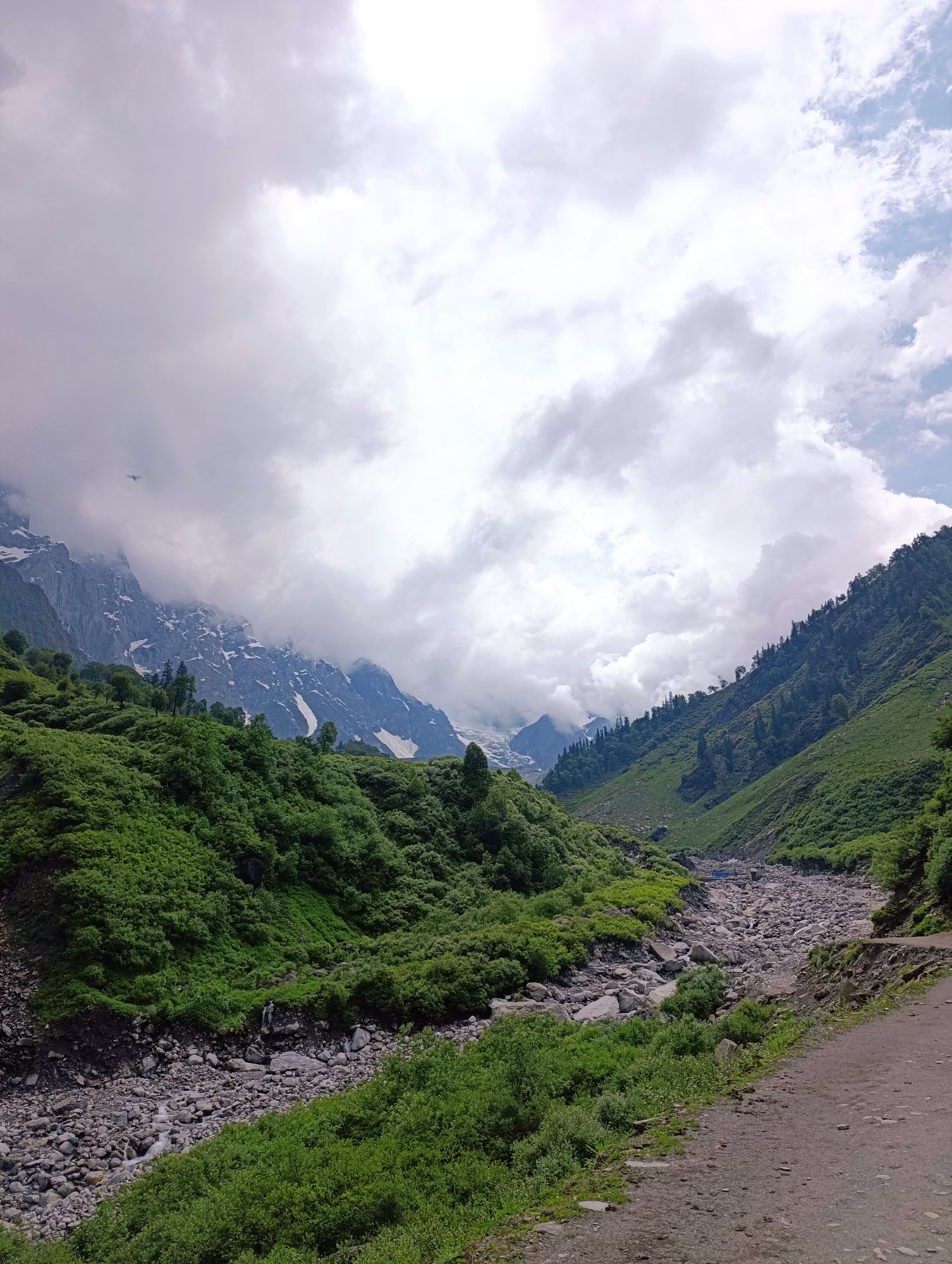Alpine meadows and mountain trails in Burwa's highland valley