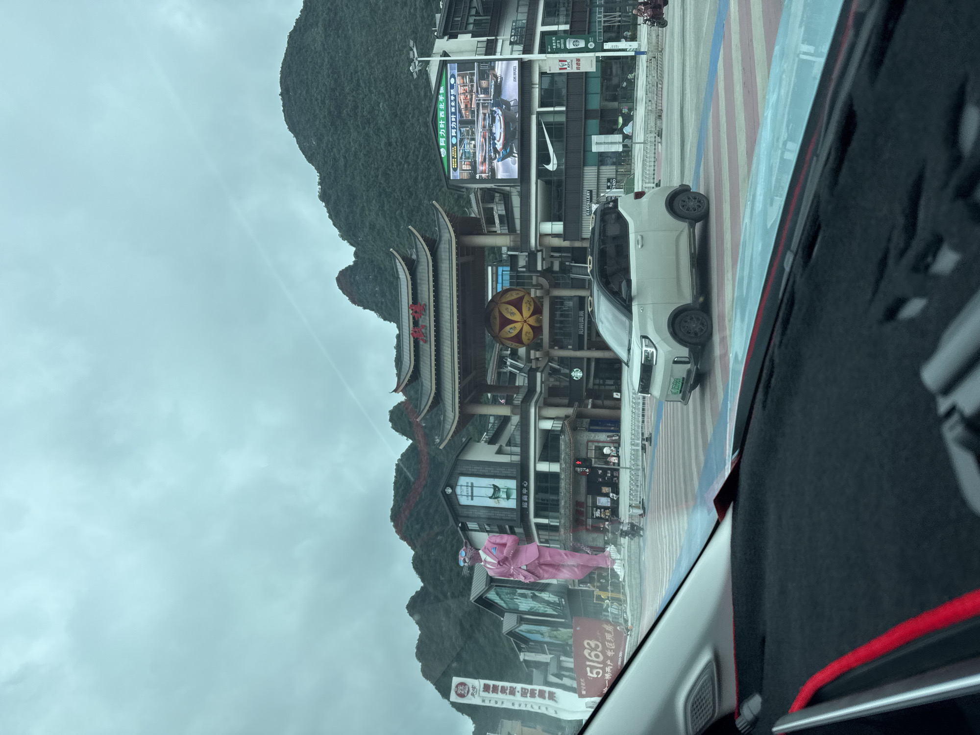 Early morning street scenes captured in mountainous Guilin, China