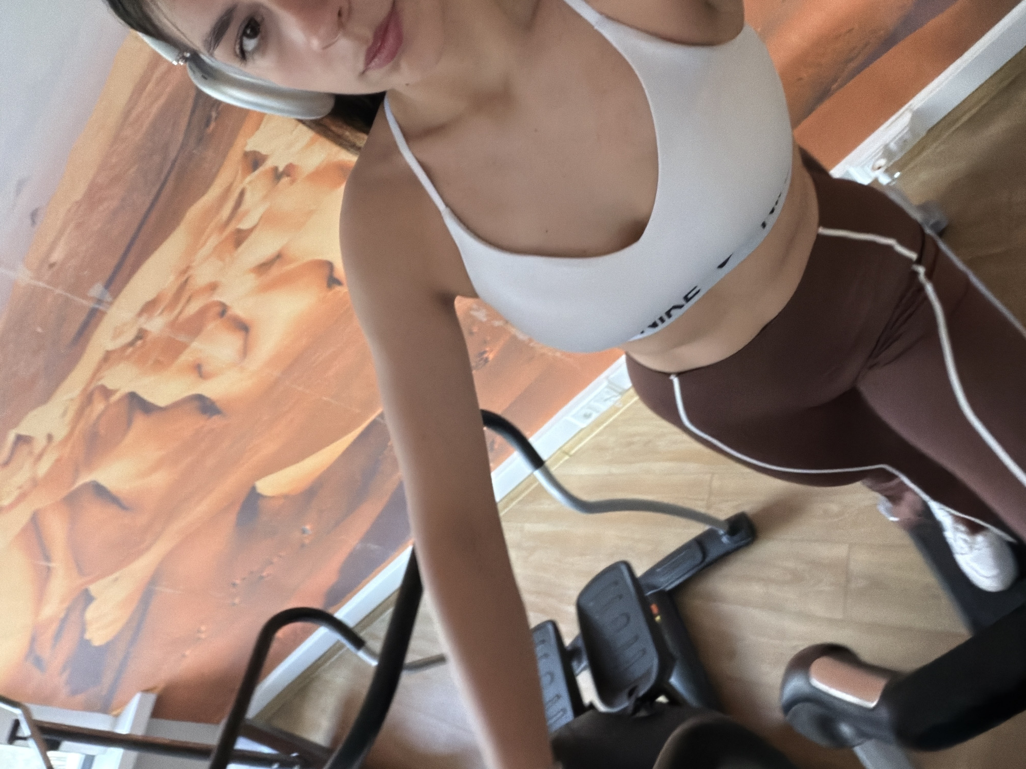 Gym-goers document workout routines in Gabrovo, Bulgaria