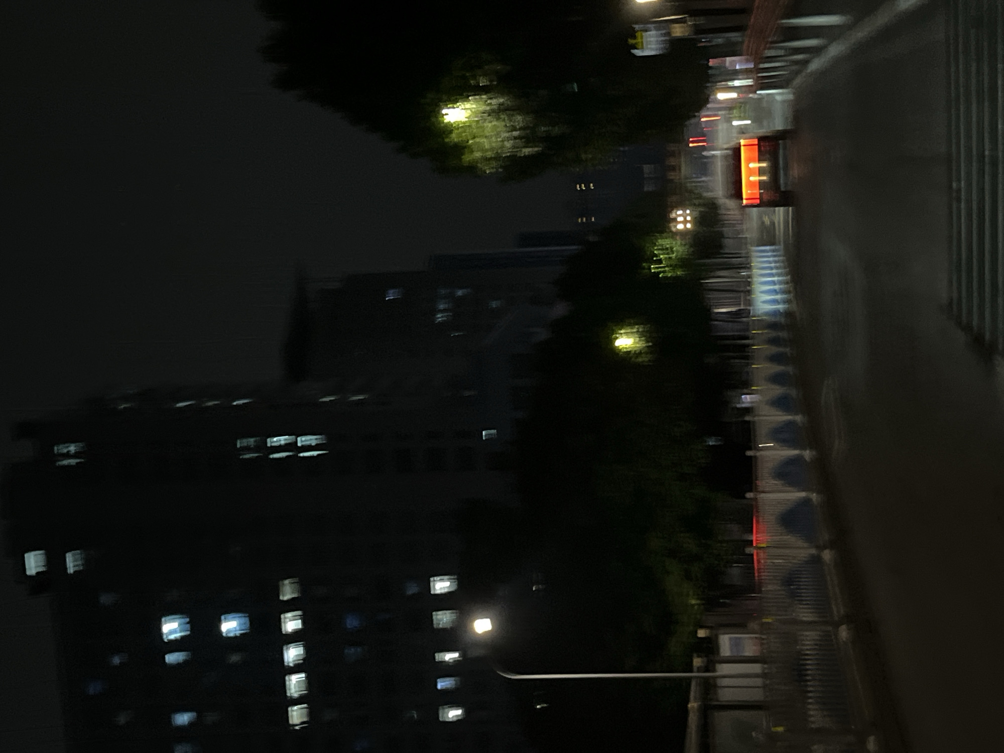 Nighttime street scenes documented in Yuzhong District, China