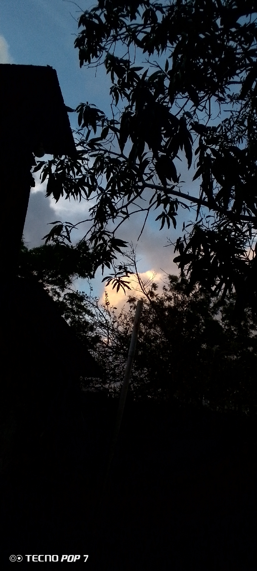 Twilight skies and silhouettes over Altagracia, Venezuela