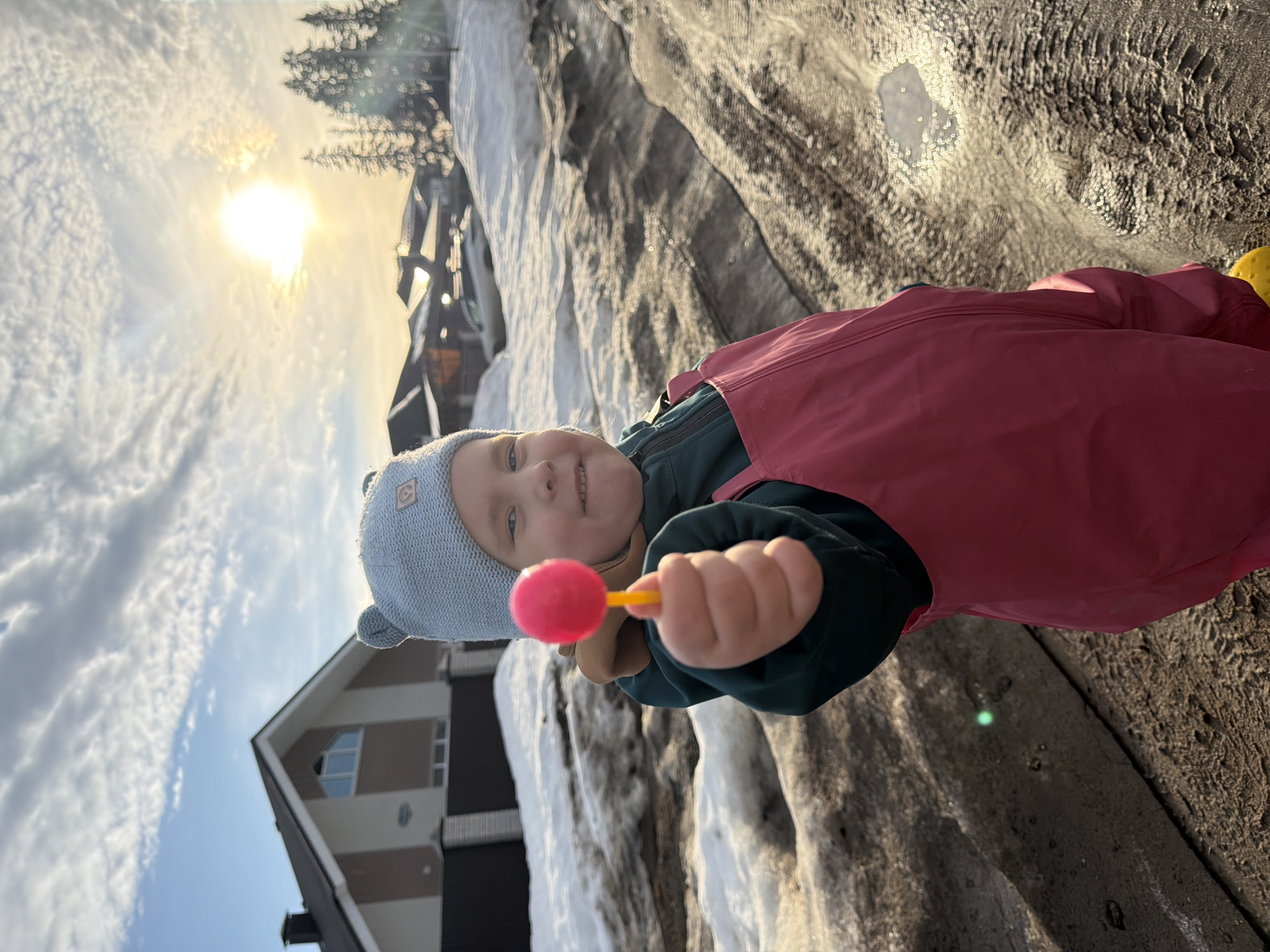 Family documents spring day activities in Chaikovsky, Russia