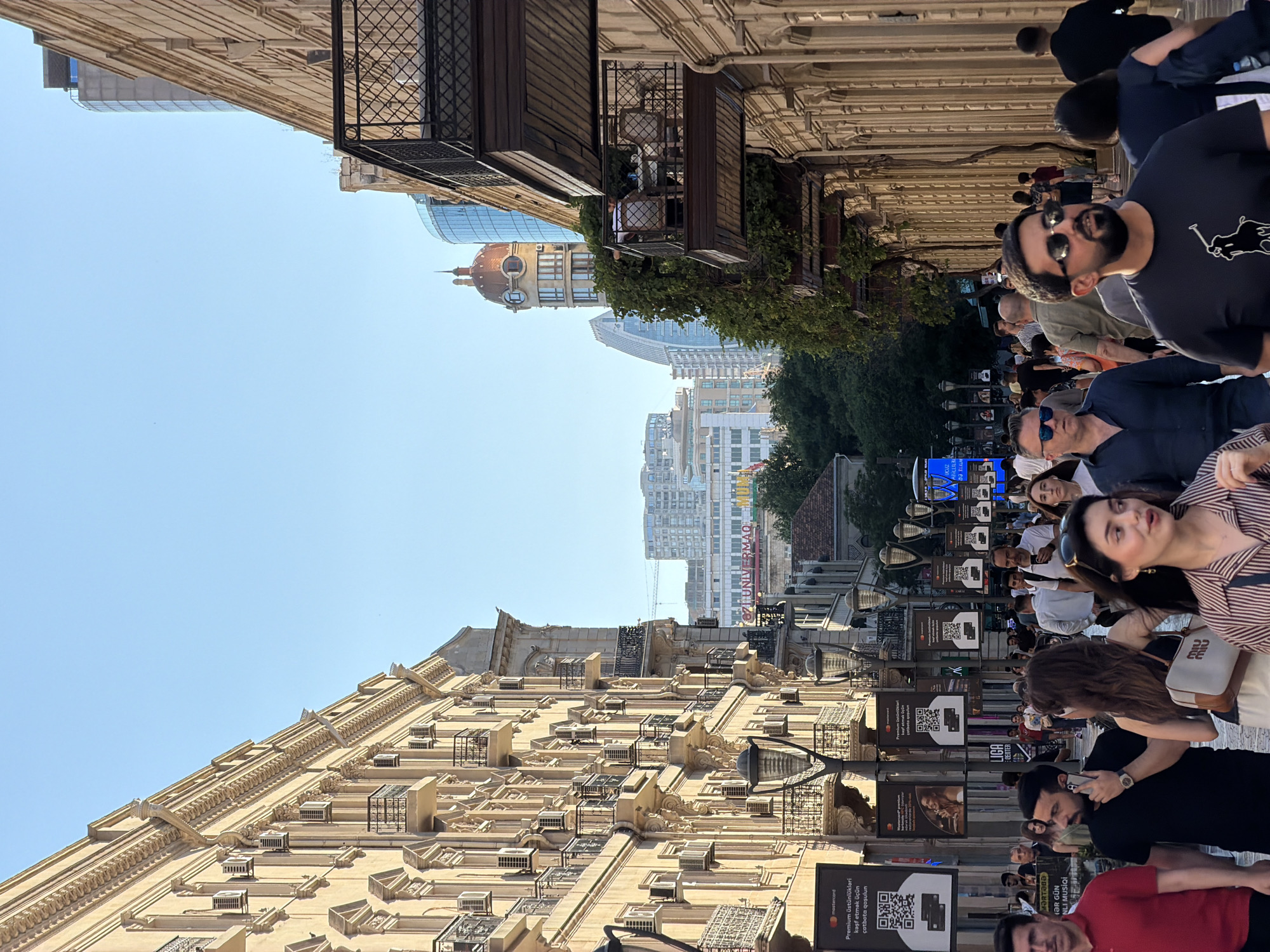 Baku's Sabail district: grand old architecture on a sunny afternoon