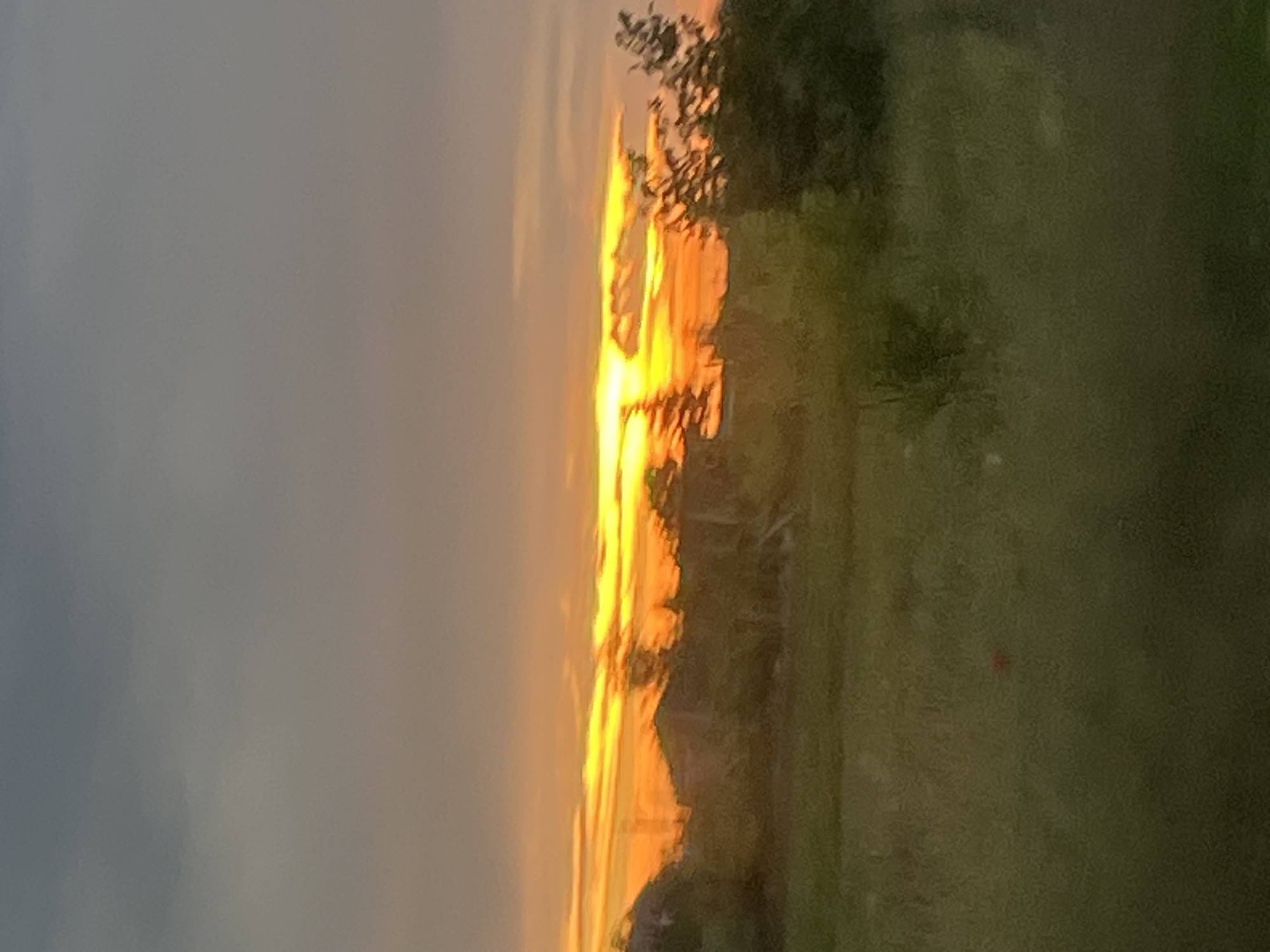 Sunset over rural Moldova landscape