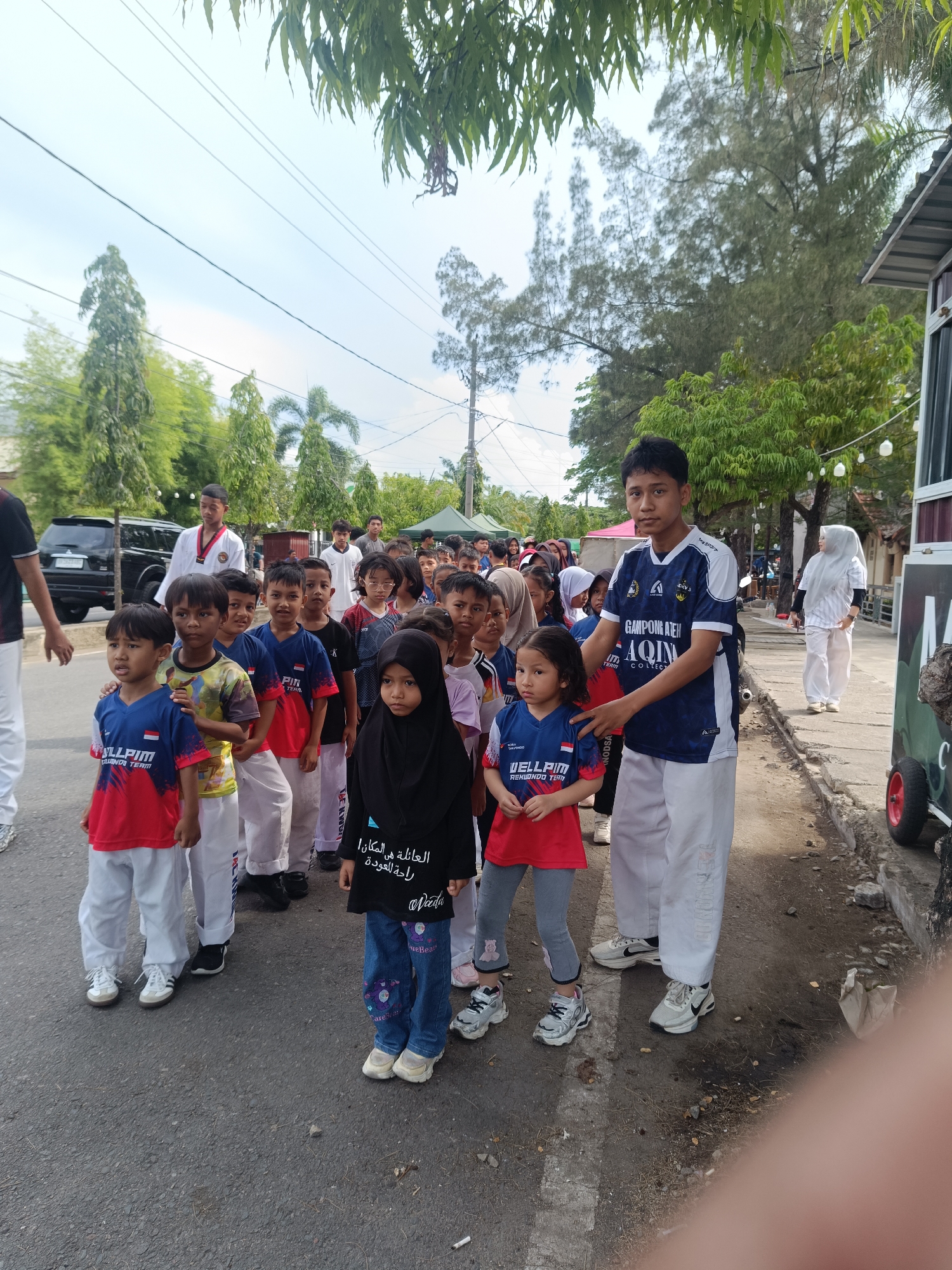 Community gathering with parade in Lhokseumawe, Indonesia