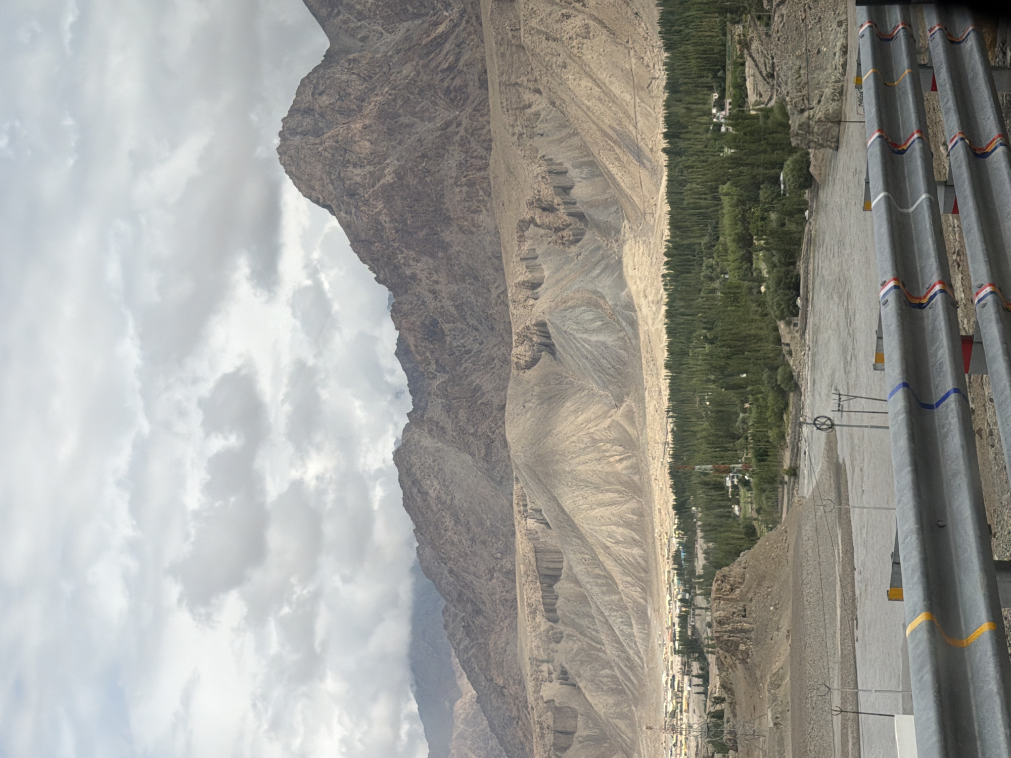 Roadside views along a BRO highway in Ladakh's Chumkar valley