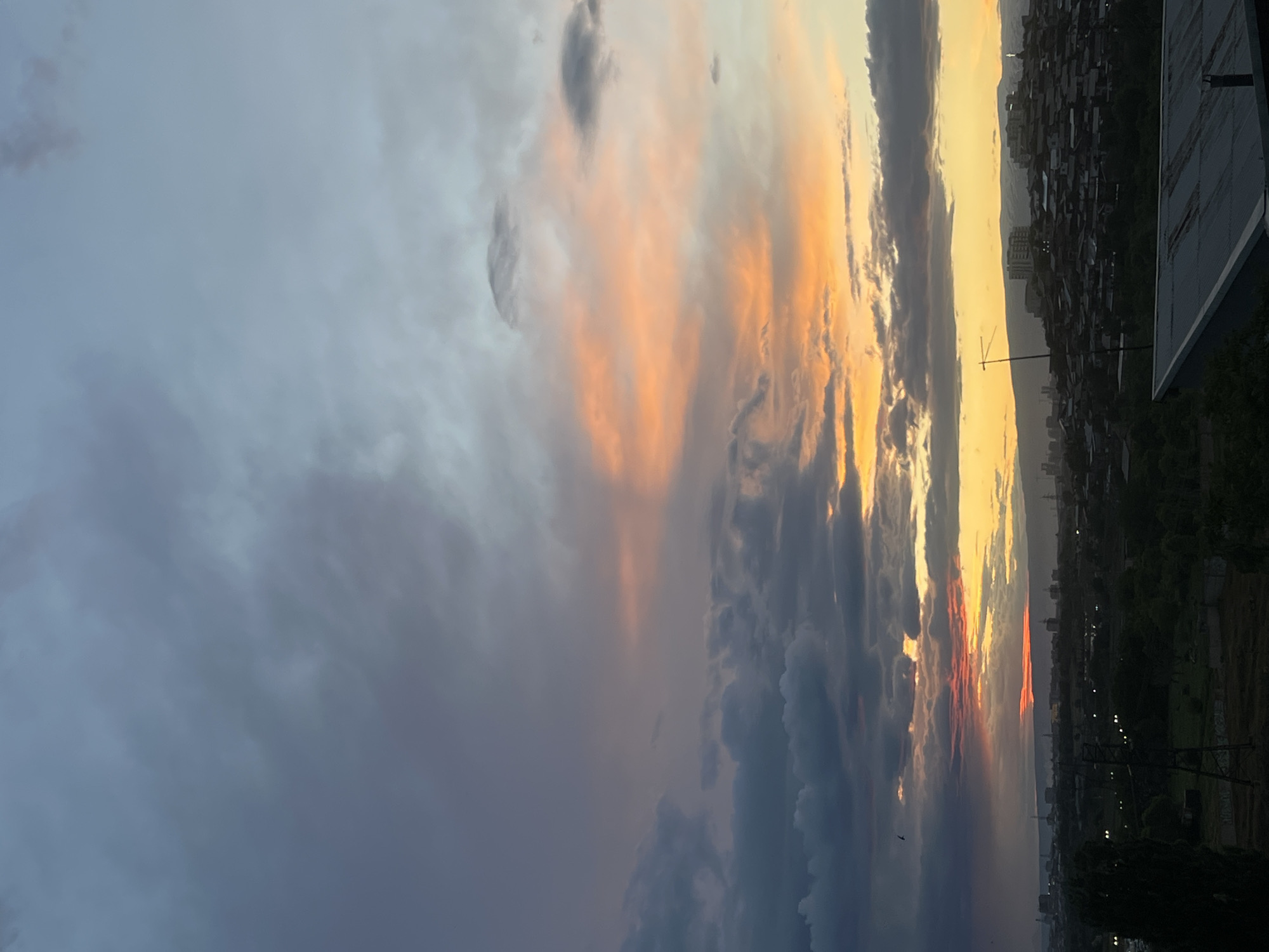 Dramatic sunset documented over Yerevan, Armenia by multiple witnesses