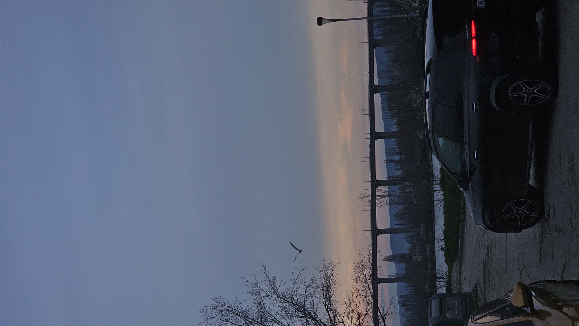 Bridge at sunset captured in Varna, Bulgaria