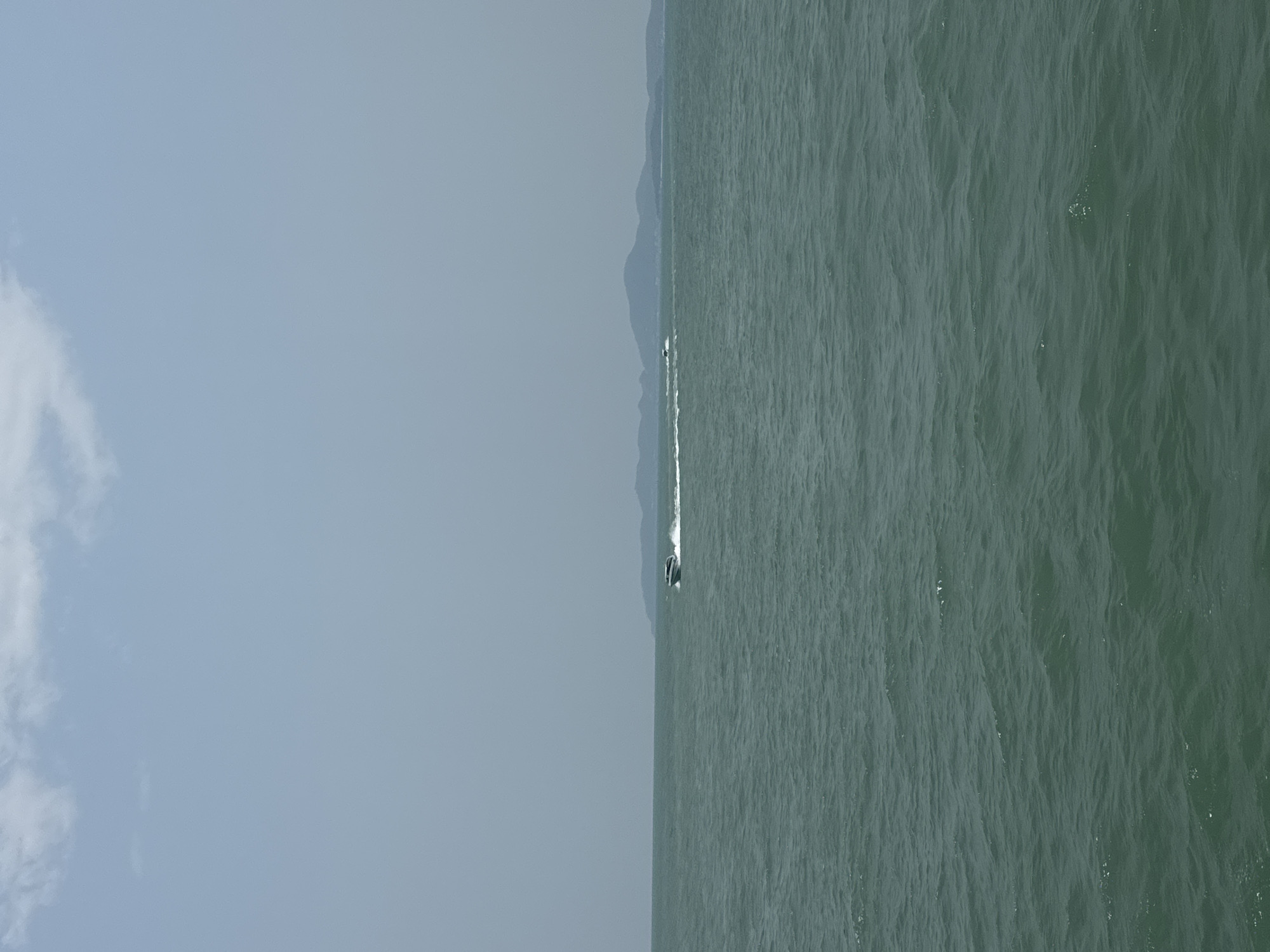 Watercraft spotted in waters off Pattaya City, Thailand