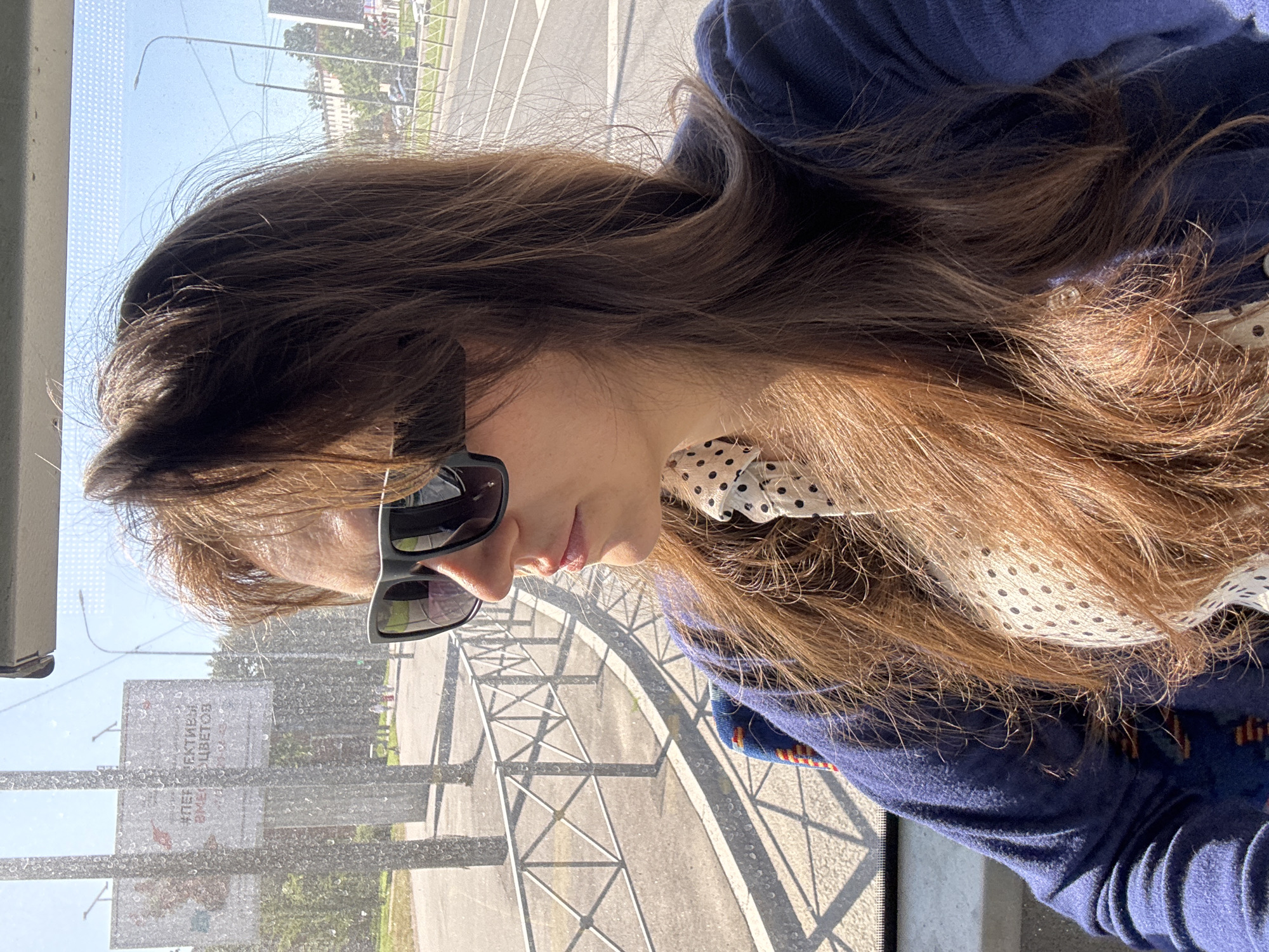 Riding a Saint Petersburg city bus on a summer morning