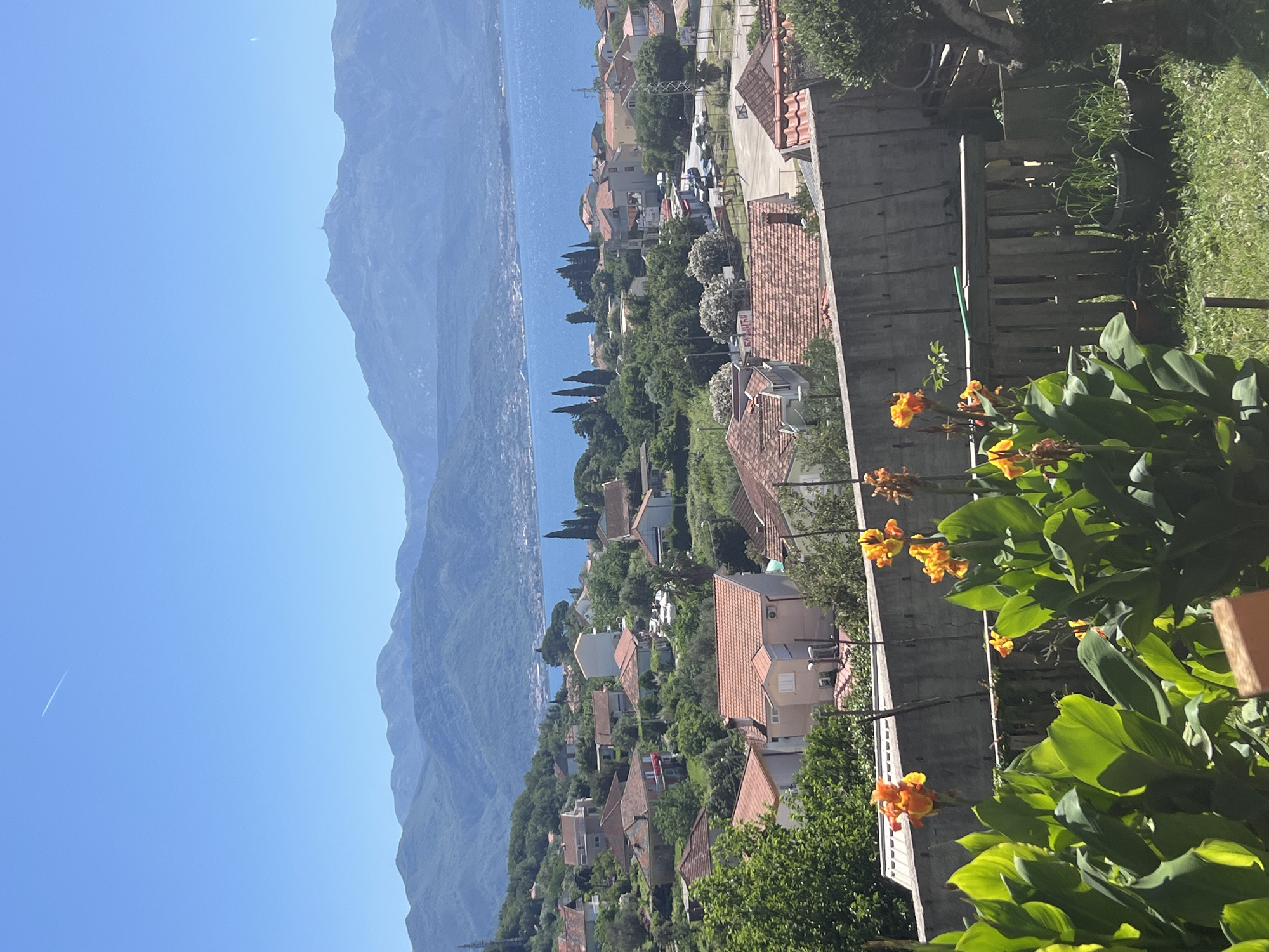 Morning views document scenic Baošići coastal town in Montenegro