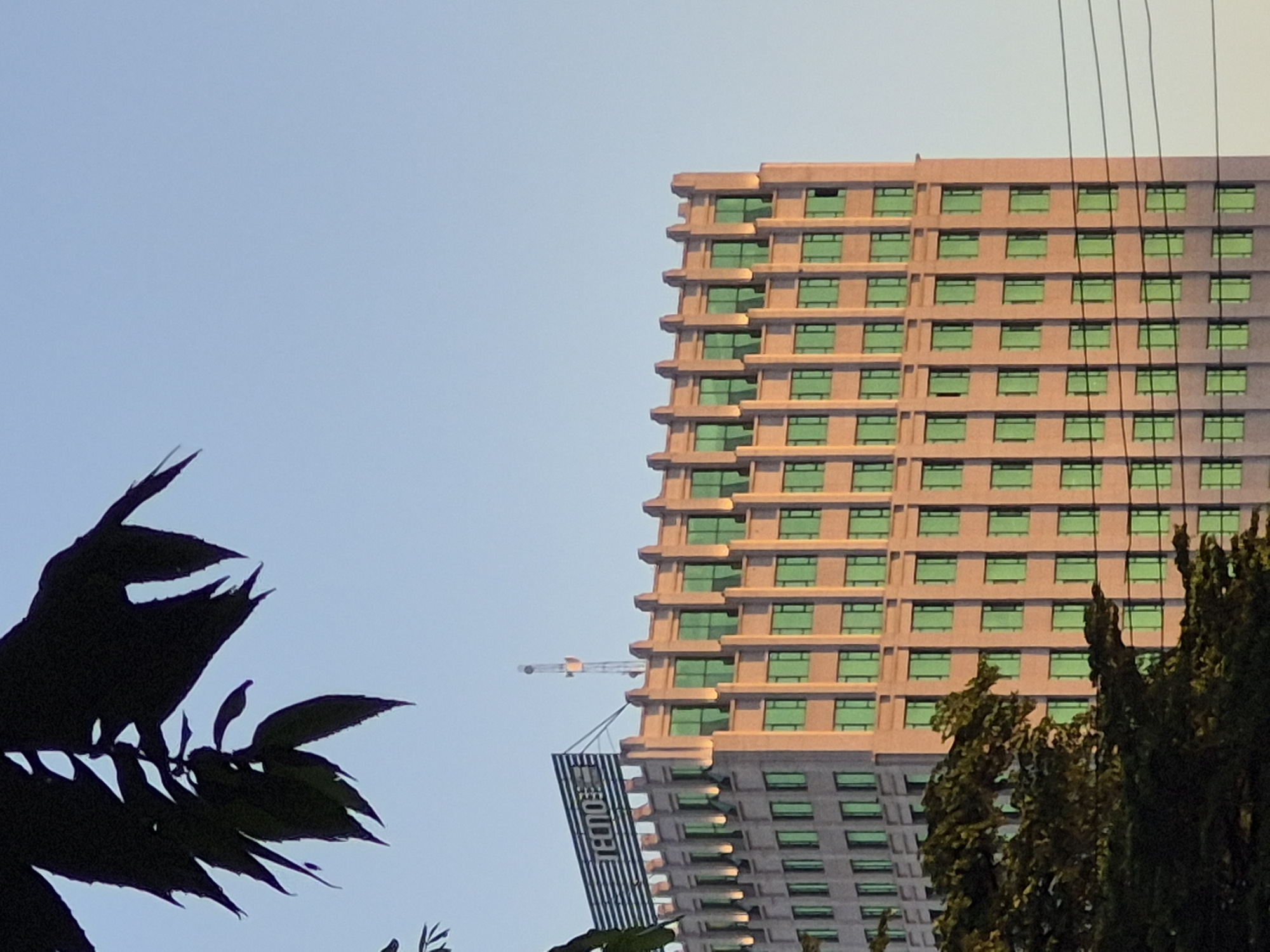 Construction activity and hospital building documented in Dar es Salaam
