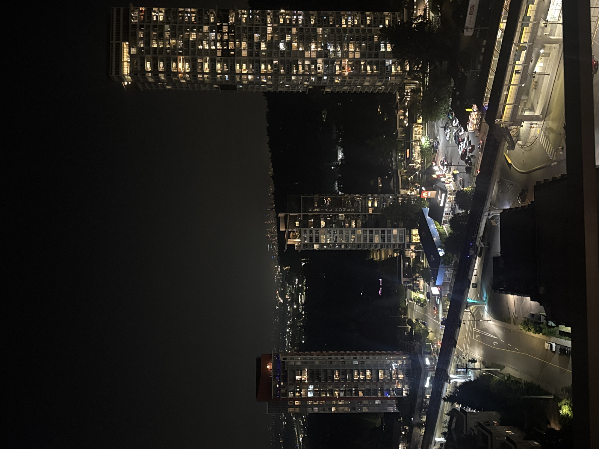 Coquitlam at night from above, near the Evergreen Line