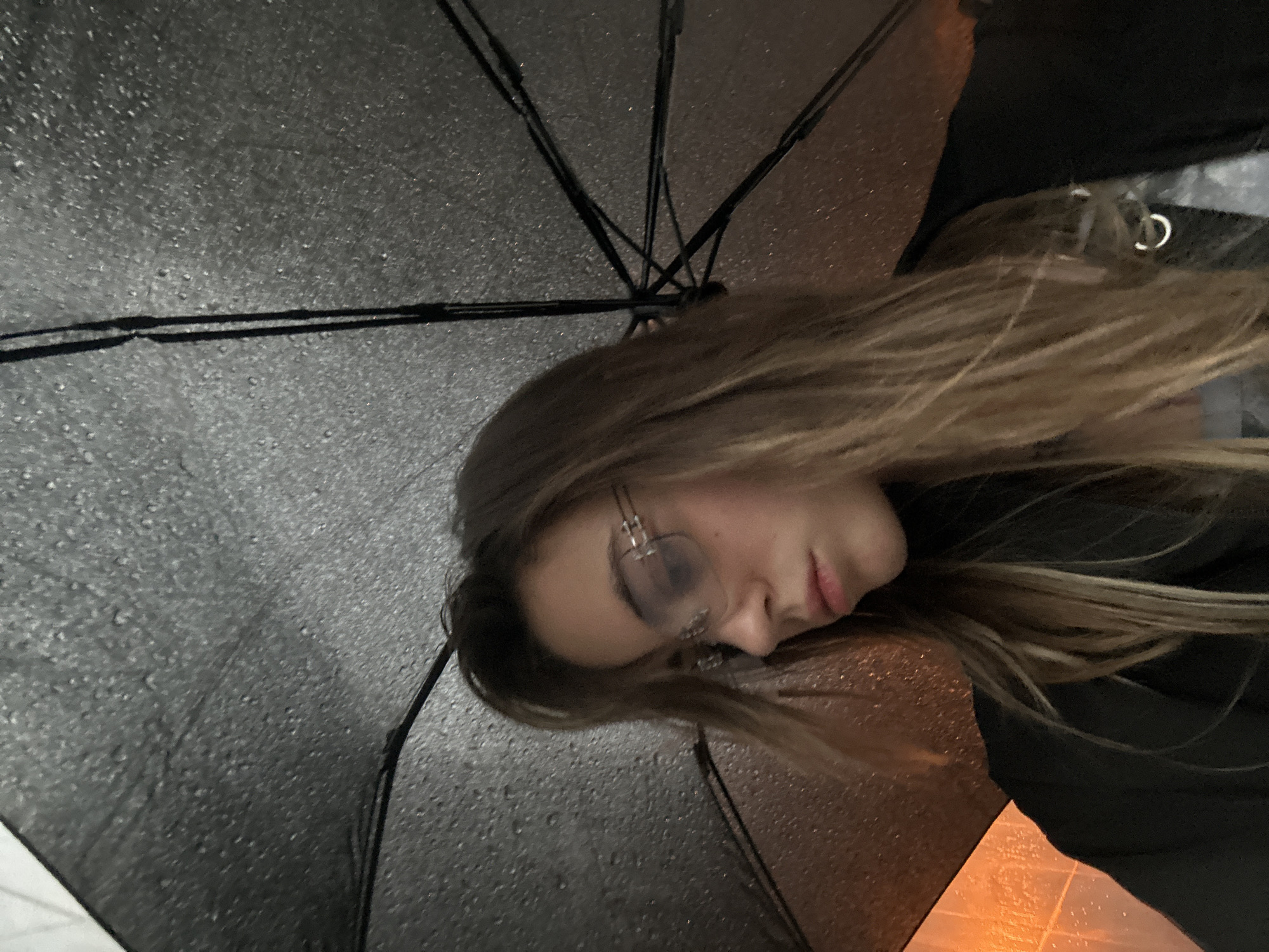 Rainy day in Moscow with umbrellas and indoor scenes