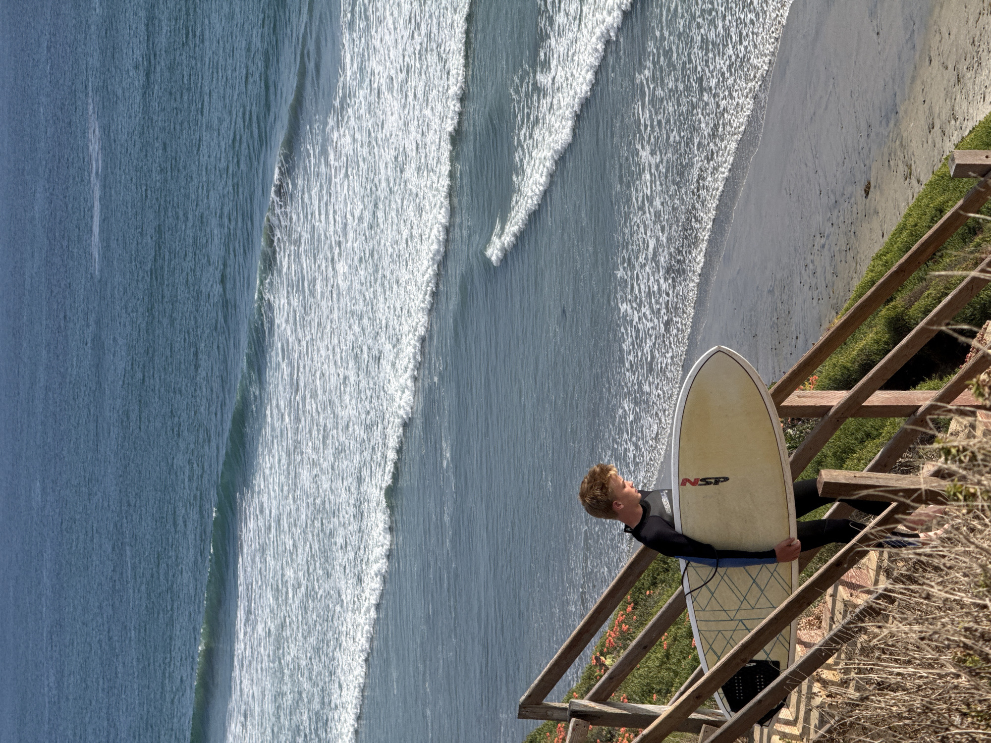 Early morning coastal scenes documented across Encinitas, California