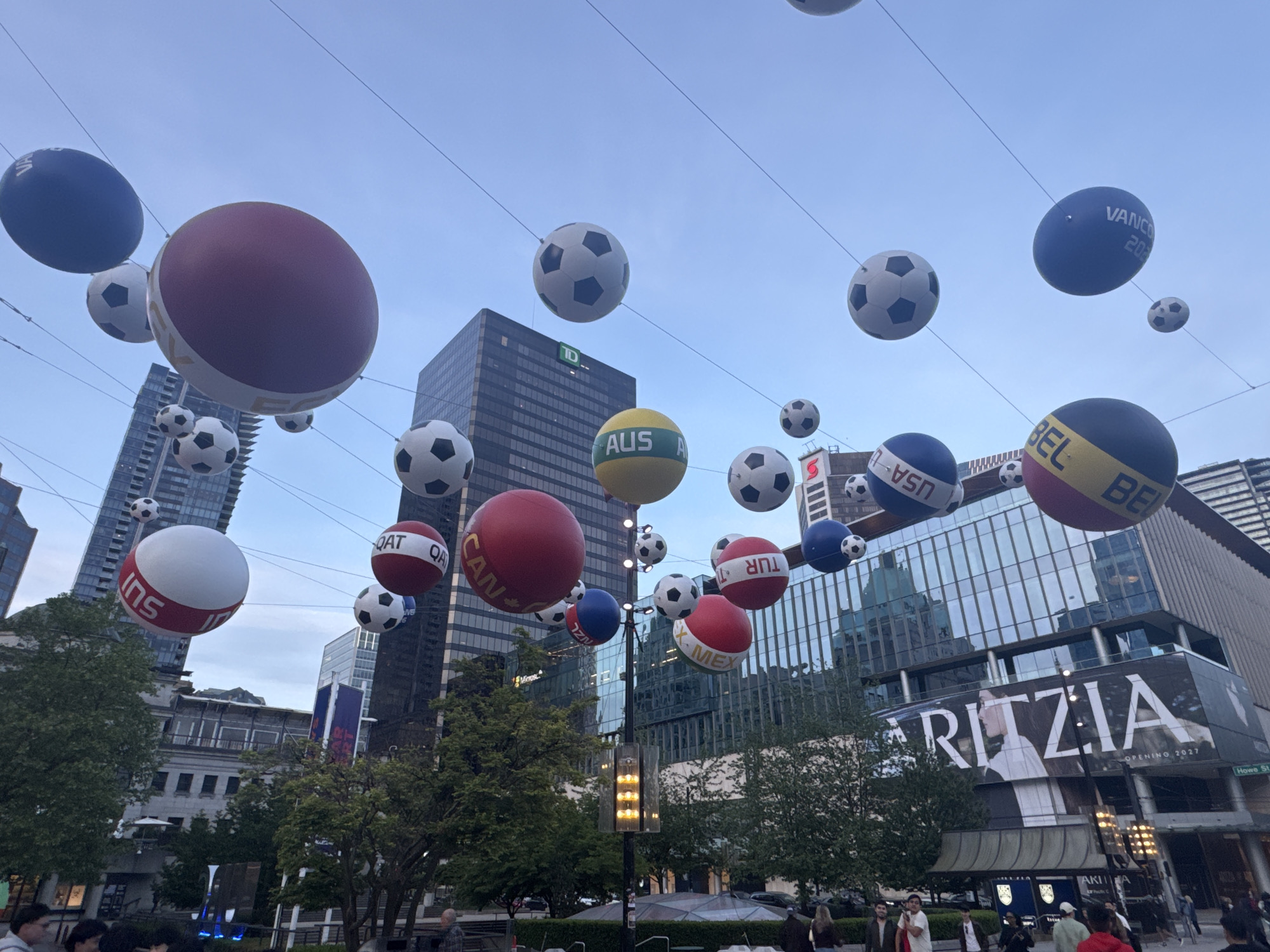 Vancouver displays 2026 soccer tournament decorations in downtown core