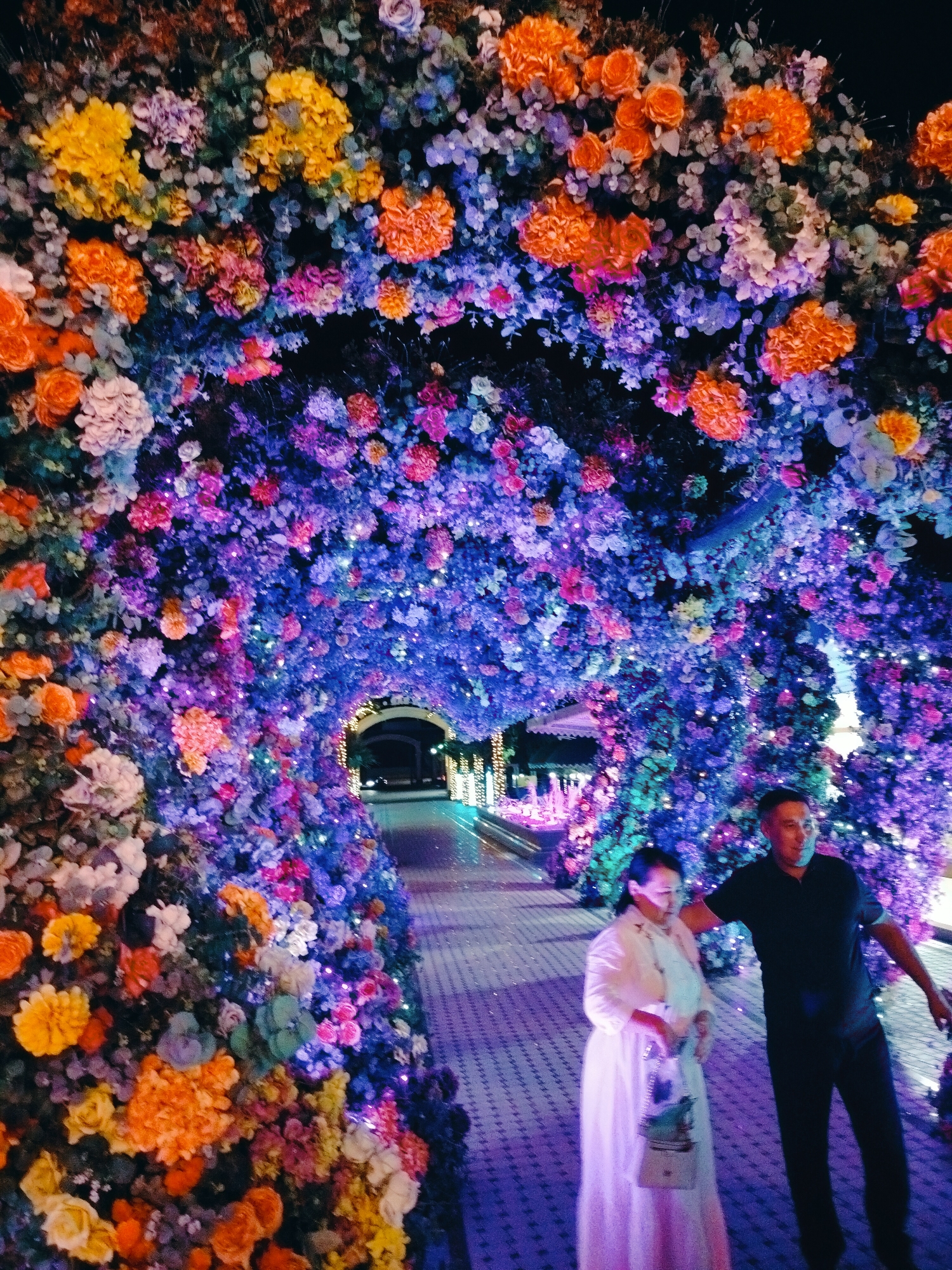 Evening celebration at Diamond venue in Aksukent, Kazakhstan