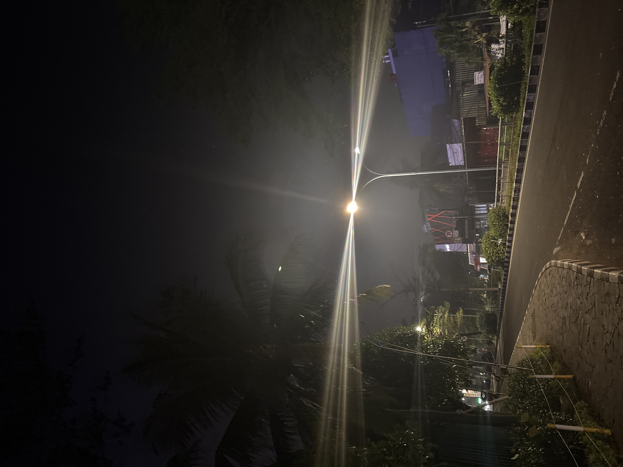 Evening stroll through illuminated North Jakarta streets and walkways