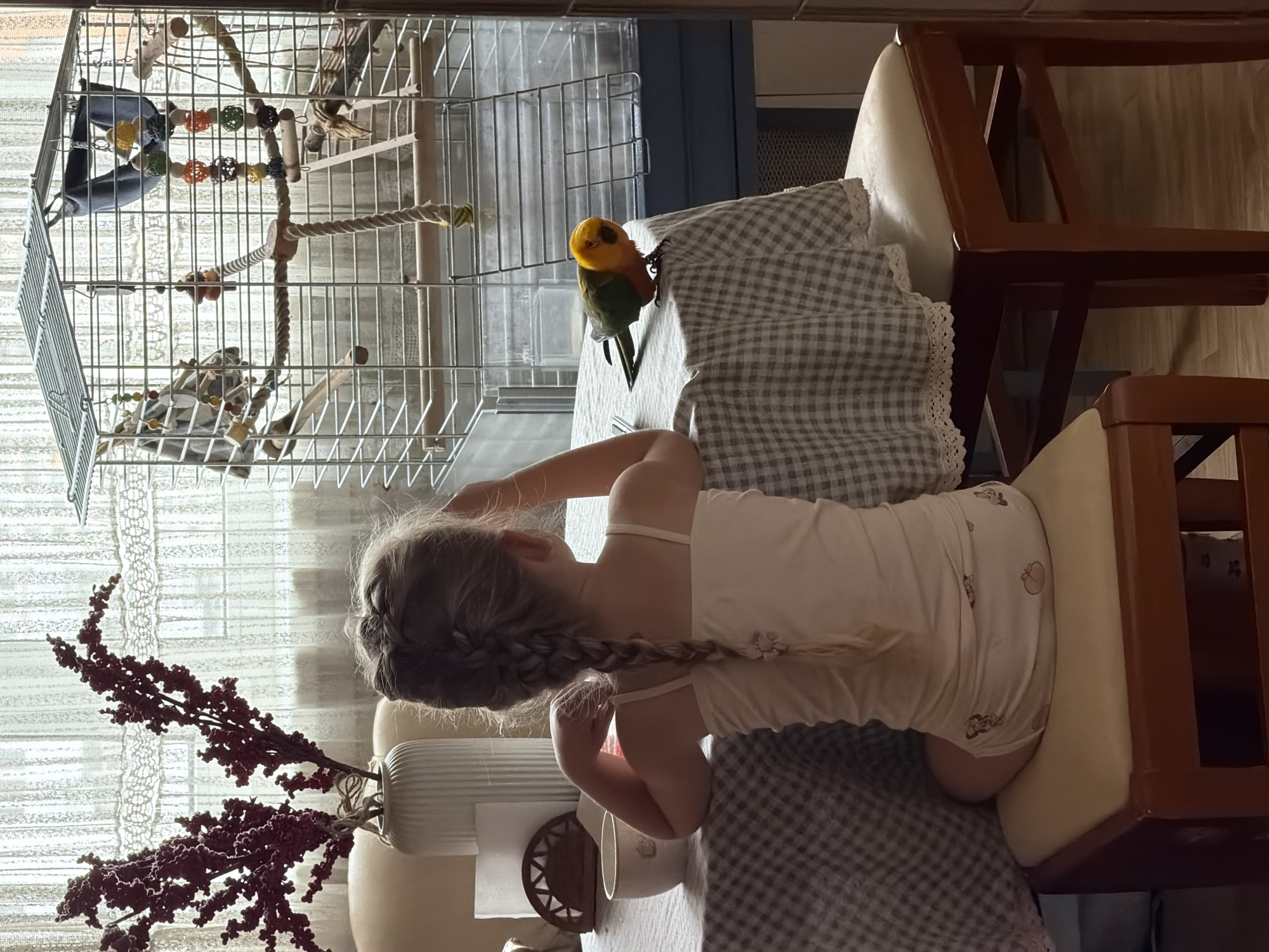 A quiet summer morning in Khimki, indoors and out.